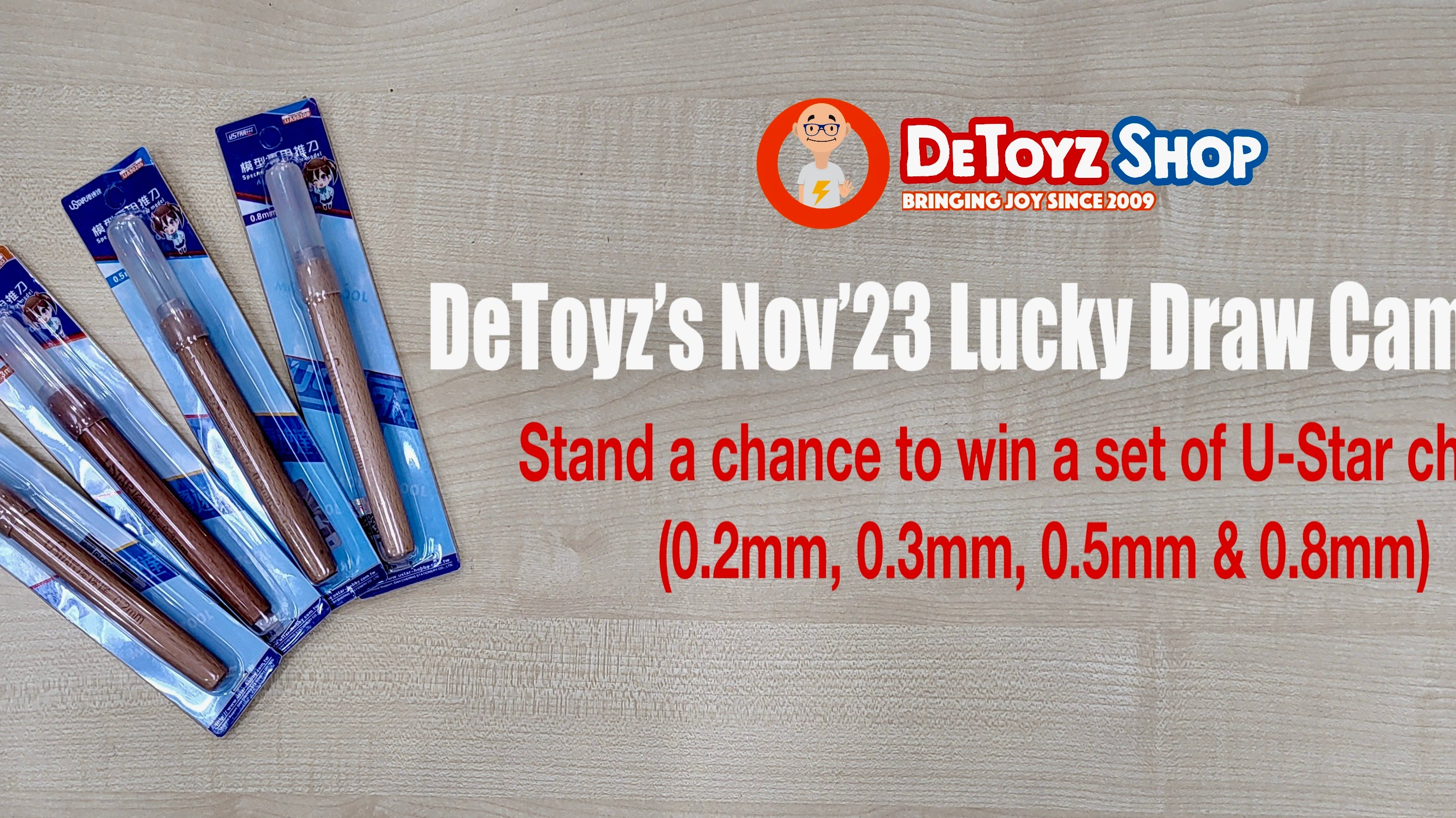 DeToyz Nov’23 Lucky Draw Campaign