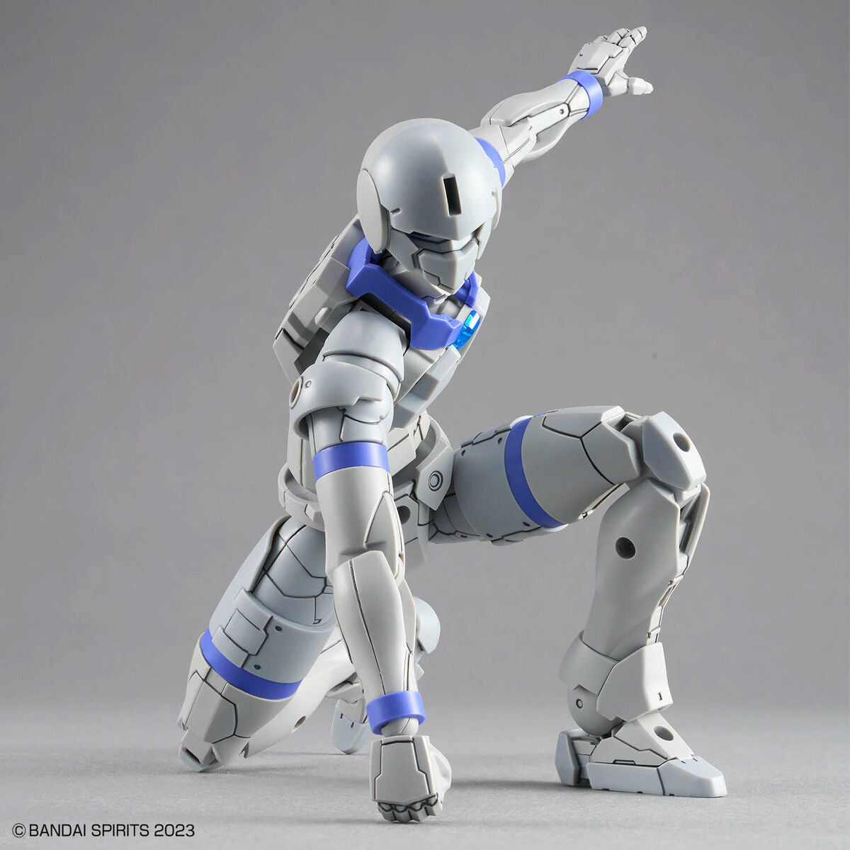 30MF Liber Knight figure with gray and blue color scheme on a gray background