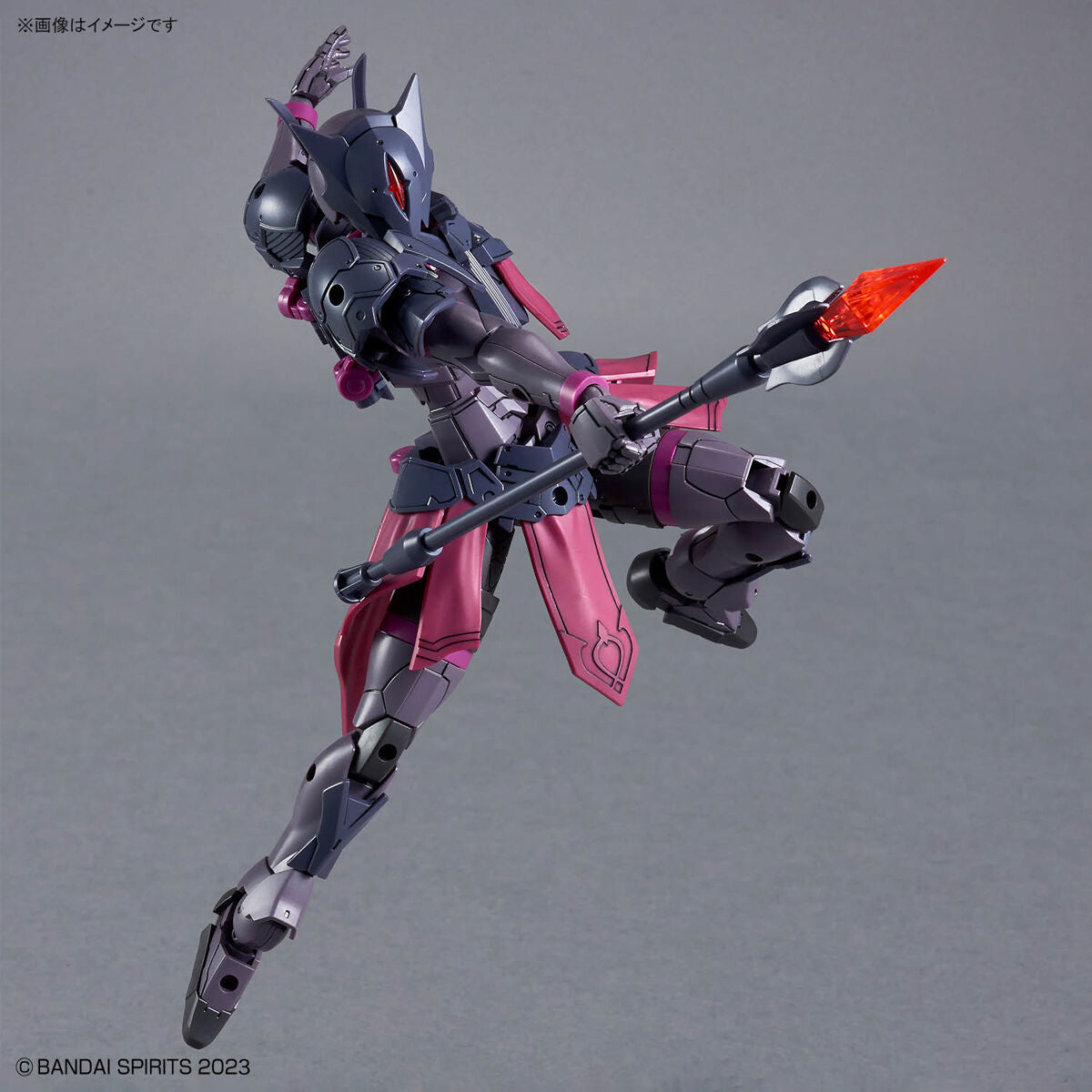 30MF Rosan Priest figure with pink and gray design on a gray background