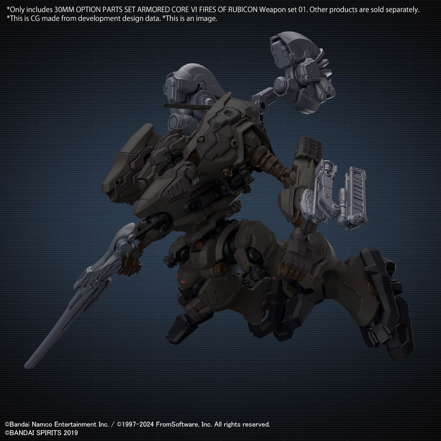 30mm Option Parts Set Armored Core Ⅵ Fires of Rubicon Weapon Set 01
