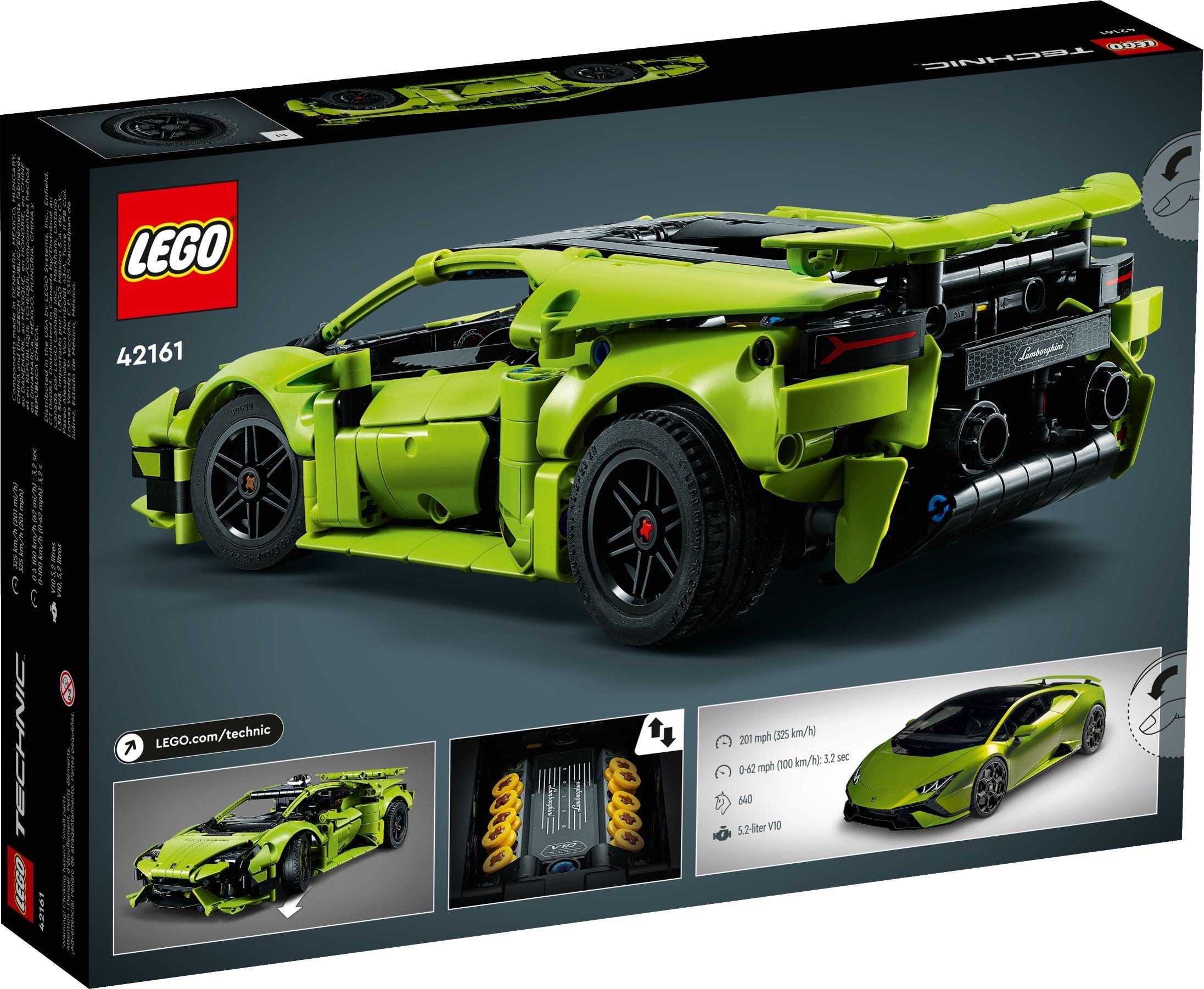 LEGO 42161 Lamborghini Huracán Tecnica