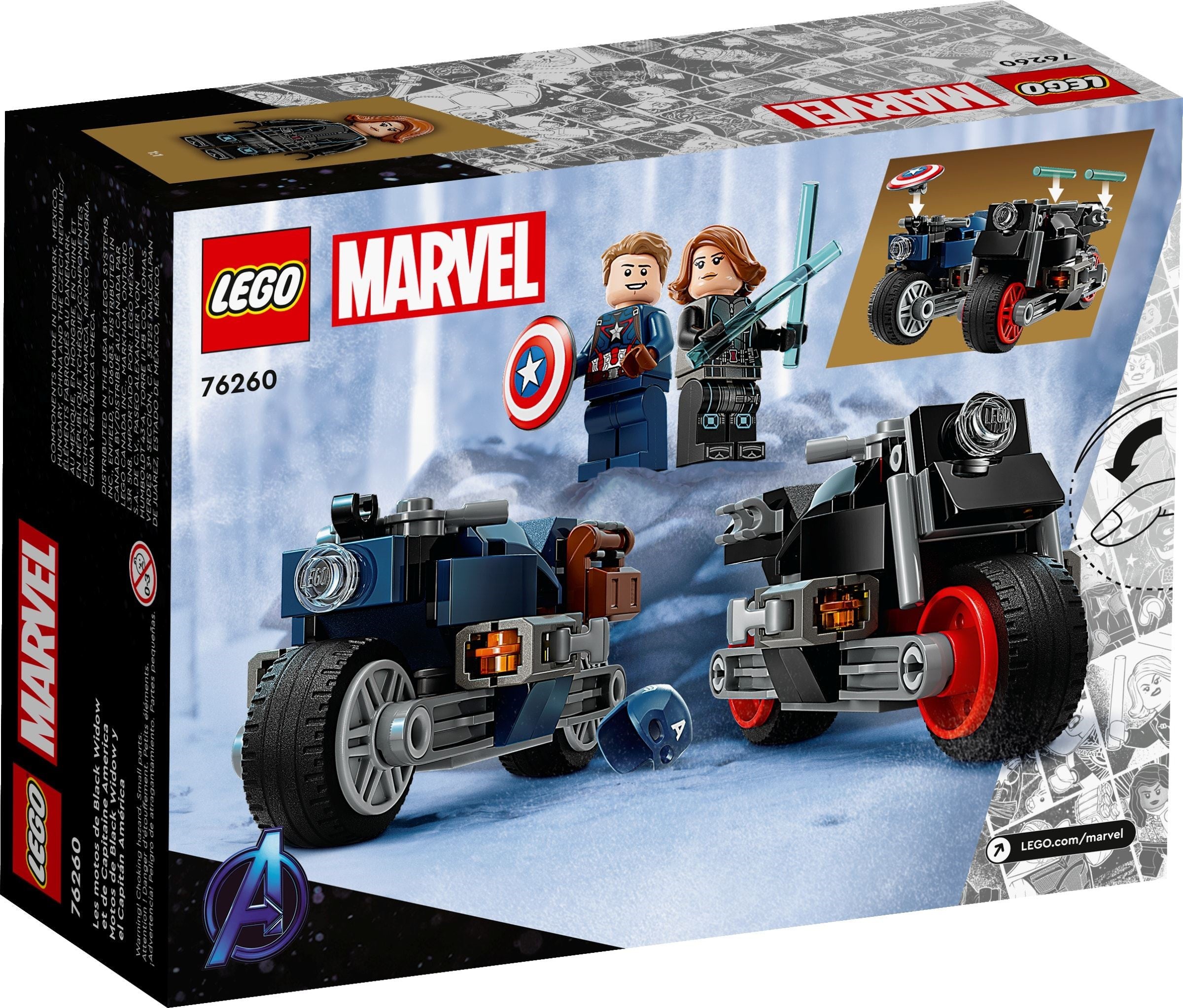 LEGO 76260 Black Widow & Captain America Motorcycles