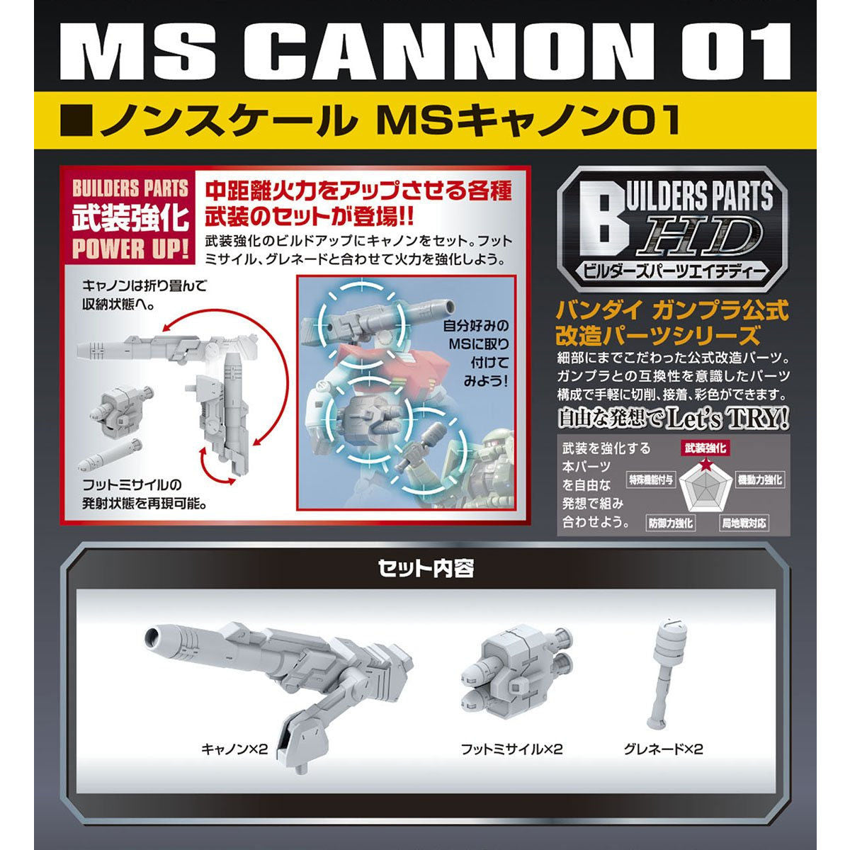 Builders Parts HD MS Cannon 01