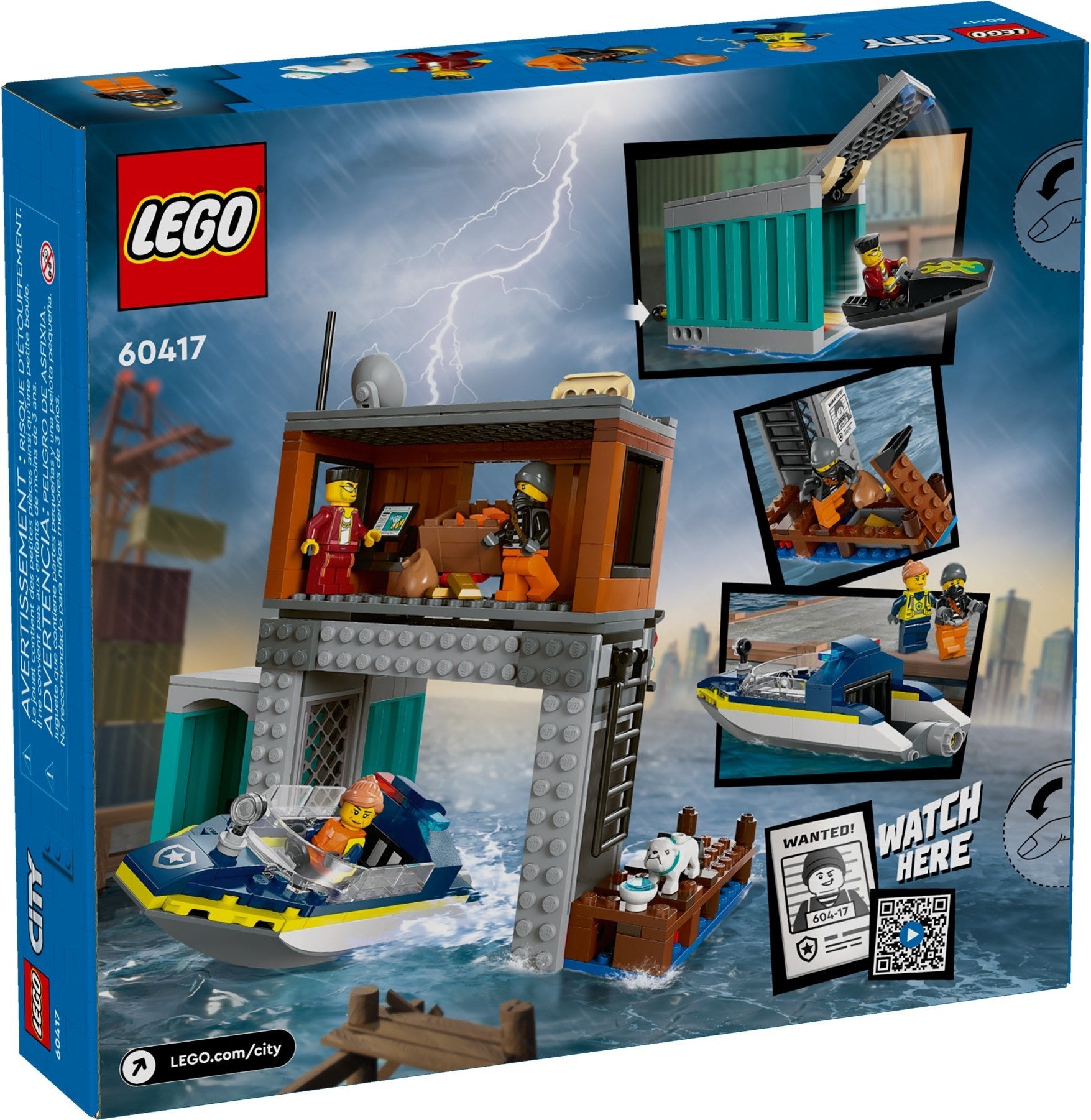 LEGO 60417 Police Speedboat and Crooks' Hideout