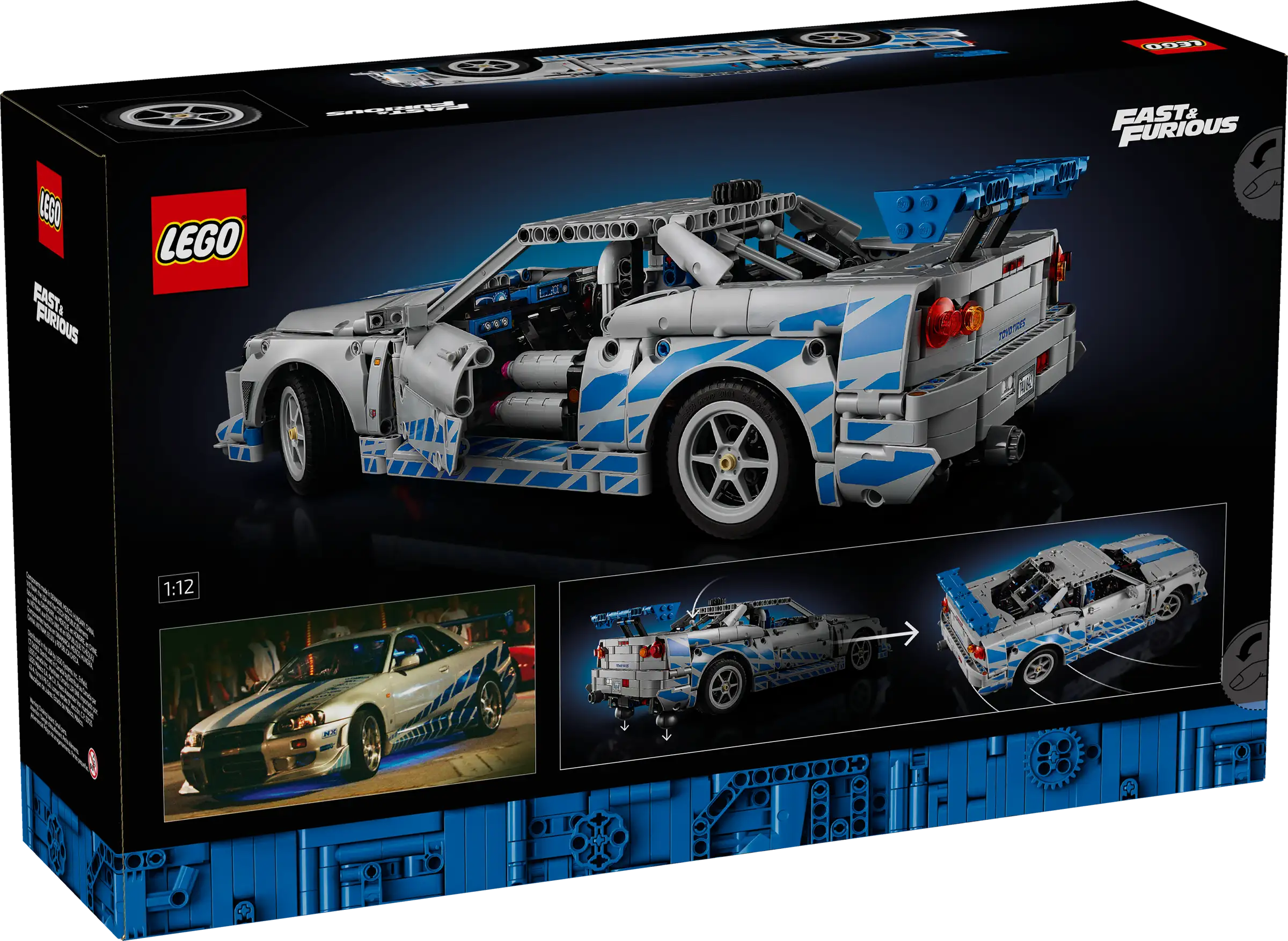 LEGO 42210 2 Fast 2 Furious Nissan Skyline GT-R (R34) Car