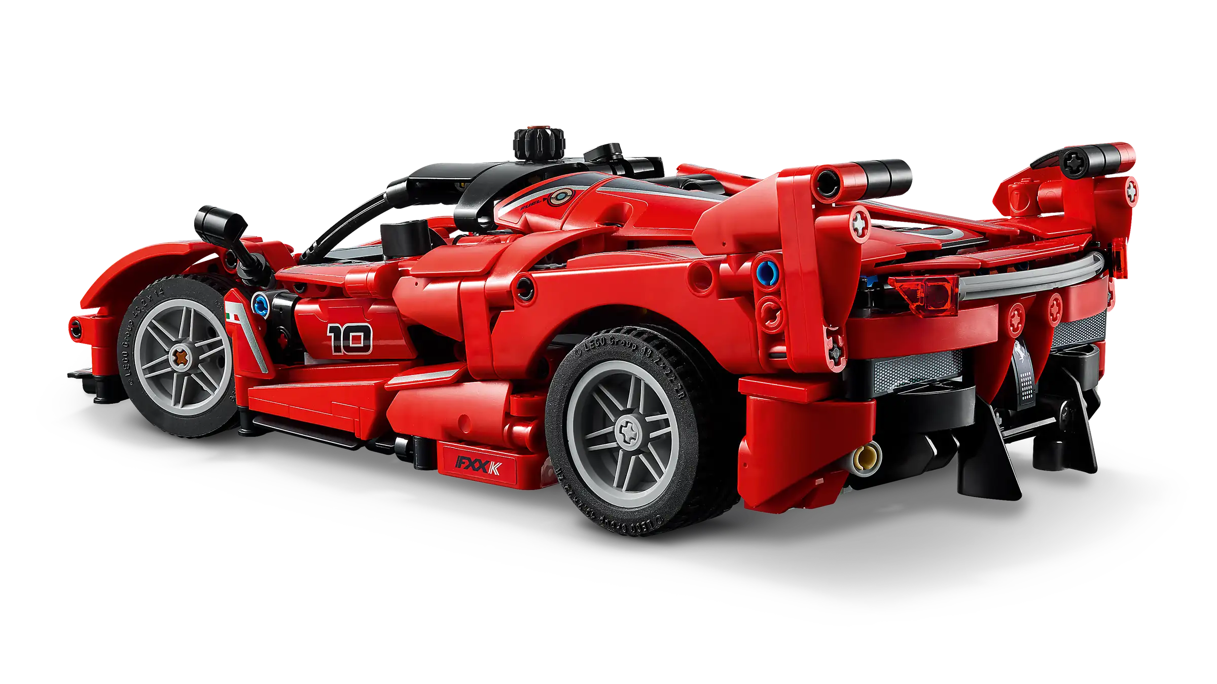 LEGO 42212 Ferrari FXX K Red sport car model on a white background