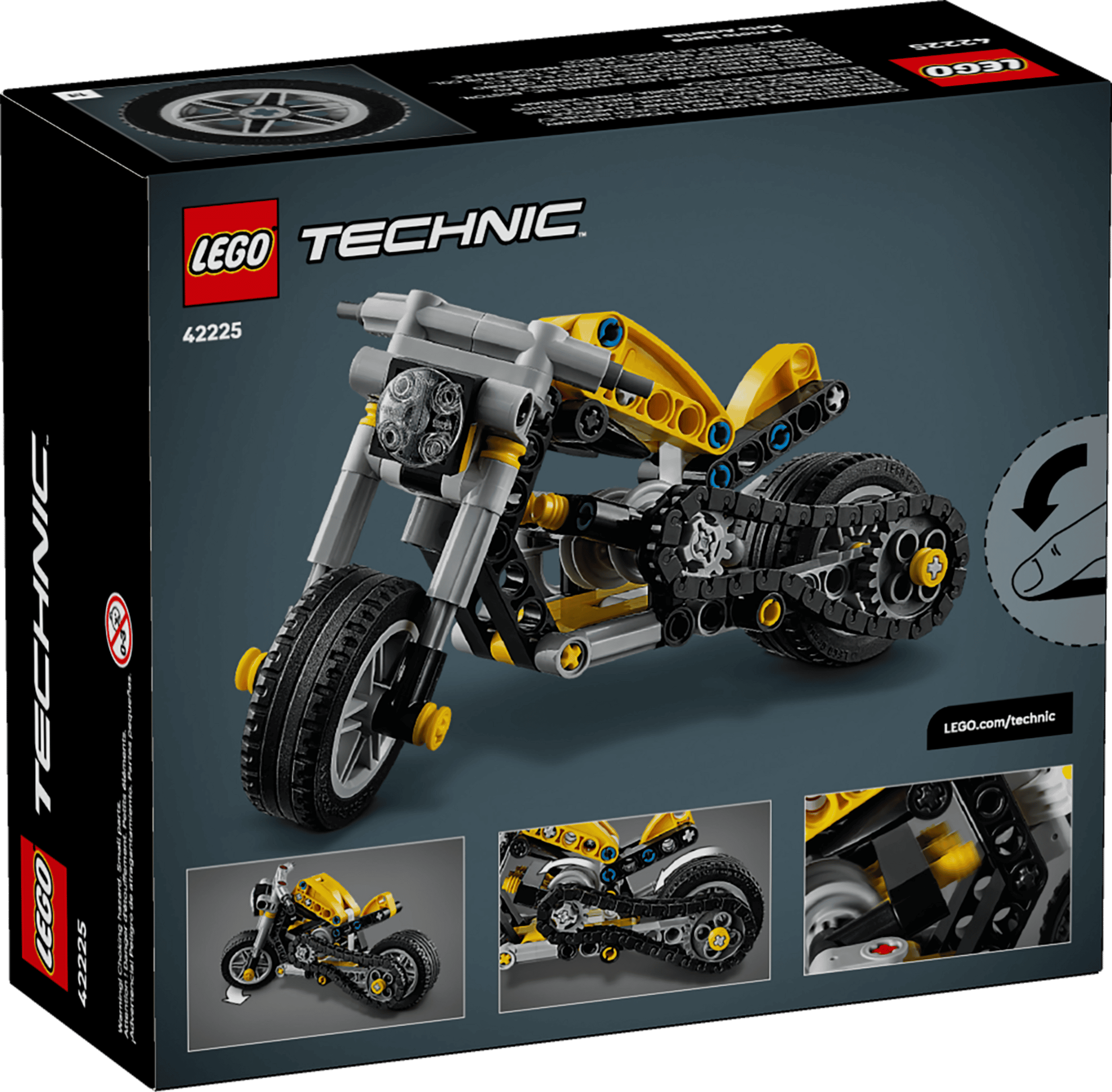 LEGO 42225 Yellow Motorcycle