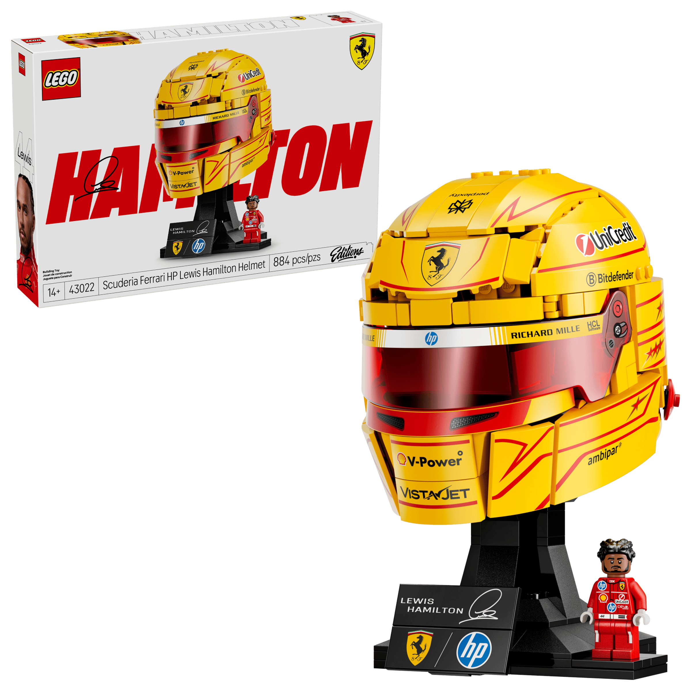 LEGO 43022 Scuderia Ferrari HP Lewis Hamilton Helmet