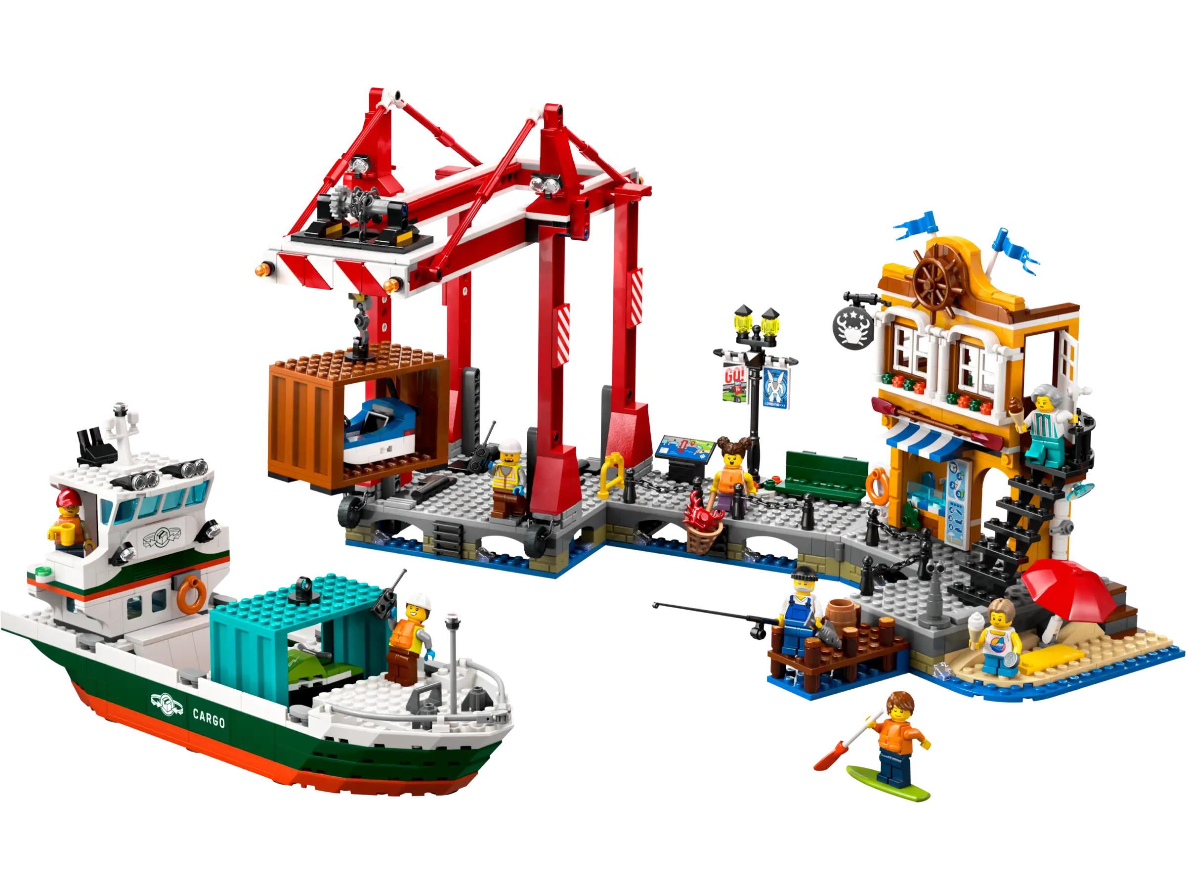 LEGO 60422 Seaside Harbour with Cargo Ship