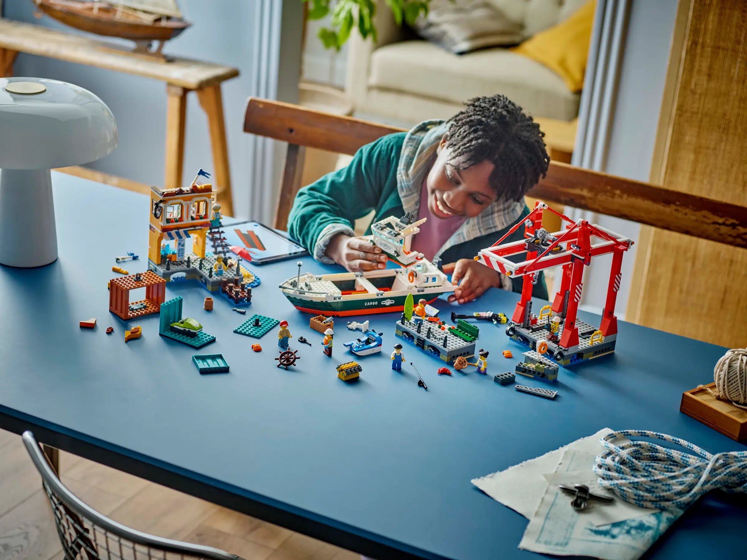 LEGO 60422 Seaside Harbour with Cargo Ship