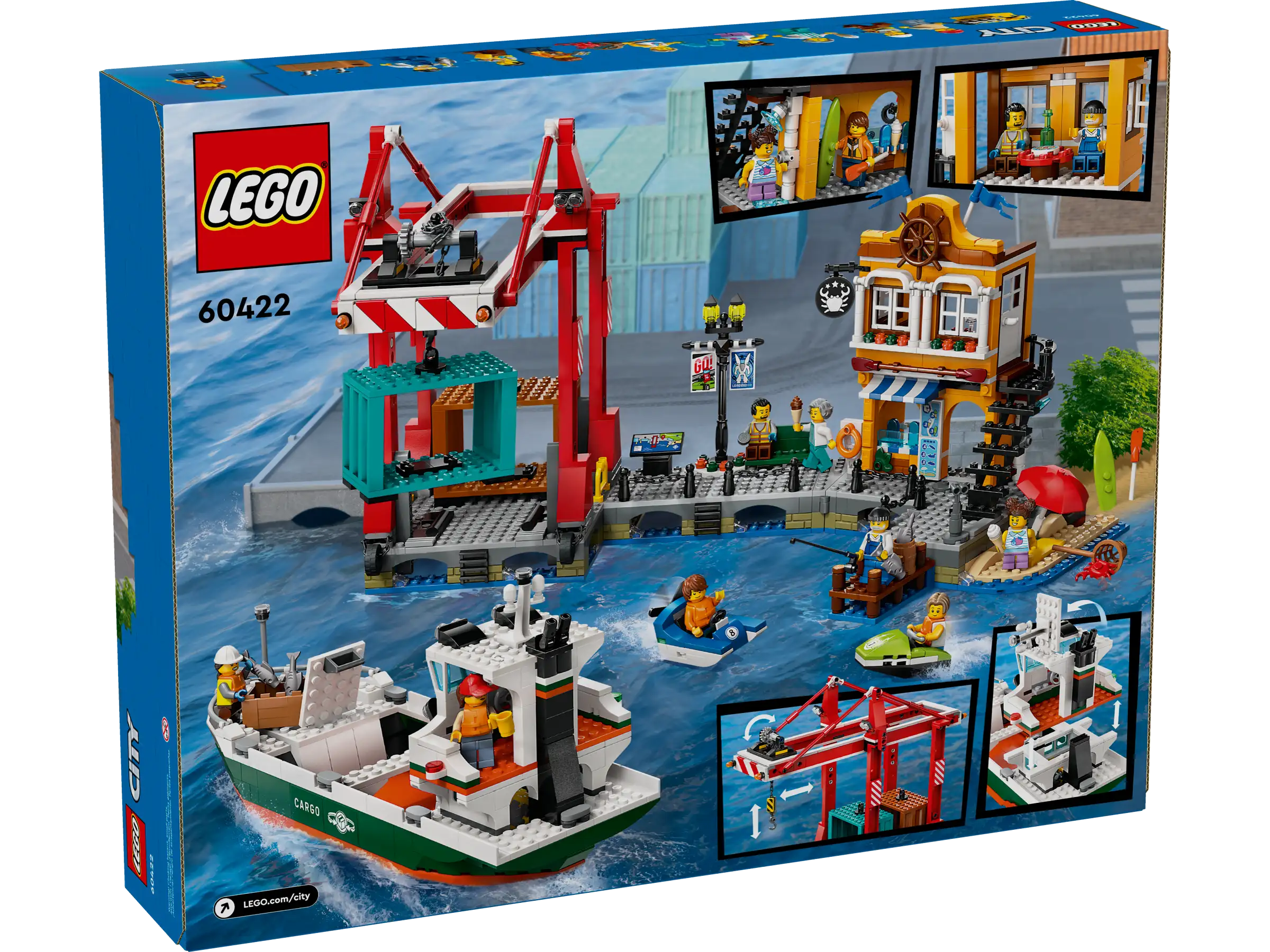 LEGO 60422 Seaside Harbour with Cargo Ship
