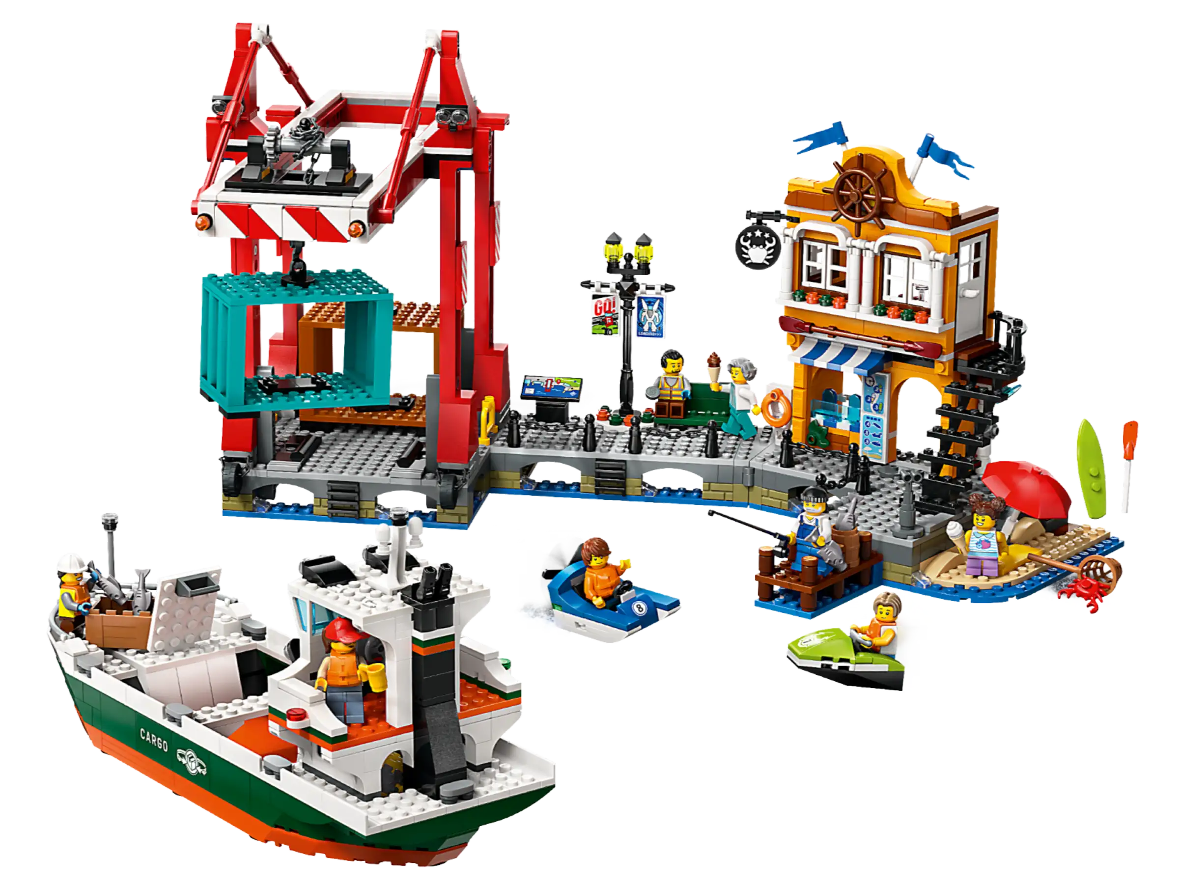 LEGO 60422 Seaside Harbour with Cargo Ship