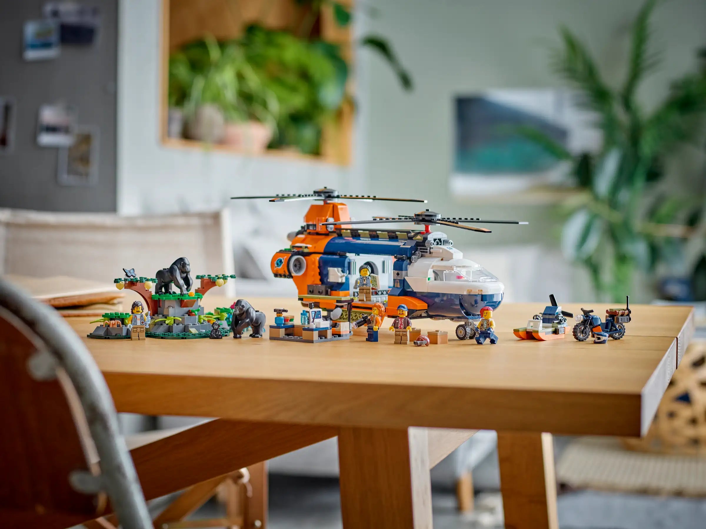 LEGO 60437 Jungle Explorer Helicopter at Base Camp