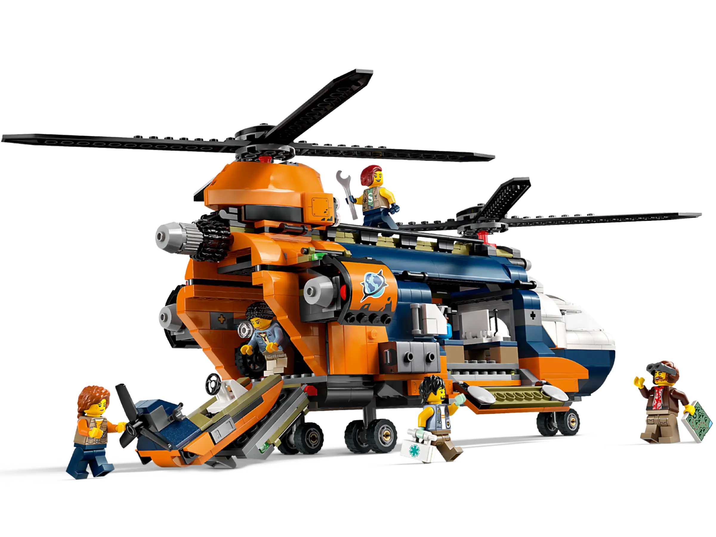 LEGO 60437 Jungle Explorer Helicopter at Base Camp