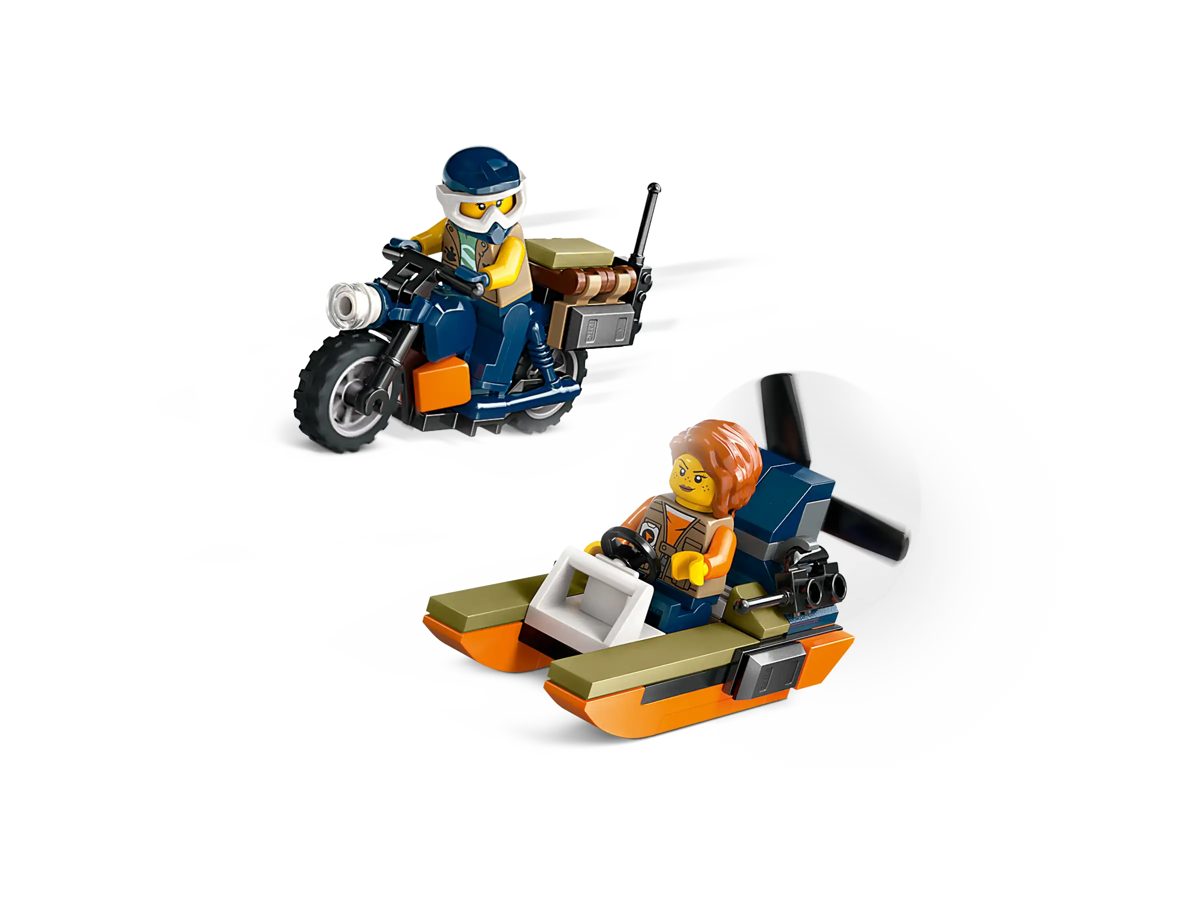 LEGO 60437 Jungle Explorer Helicopter at Base Camp