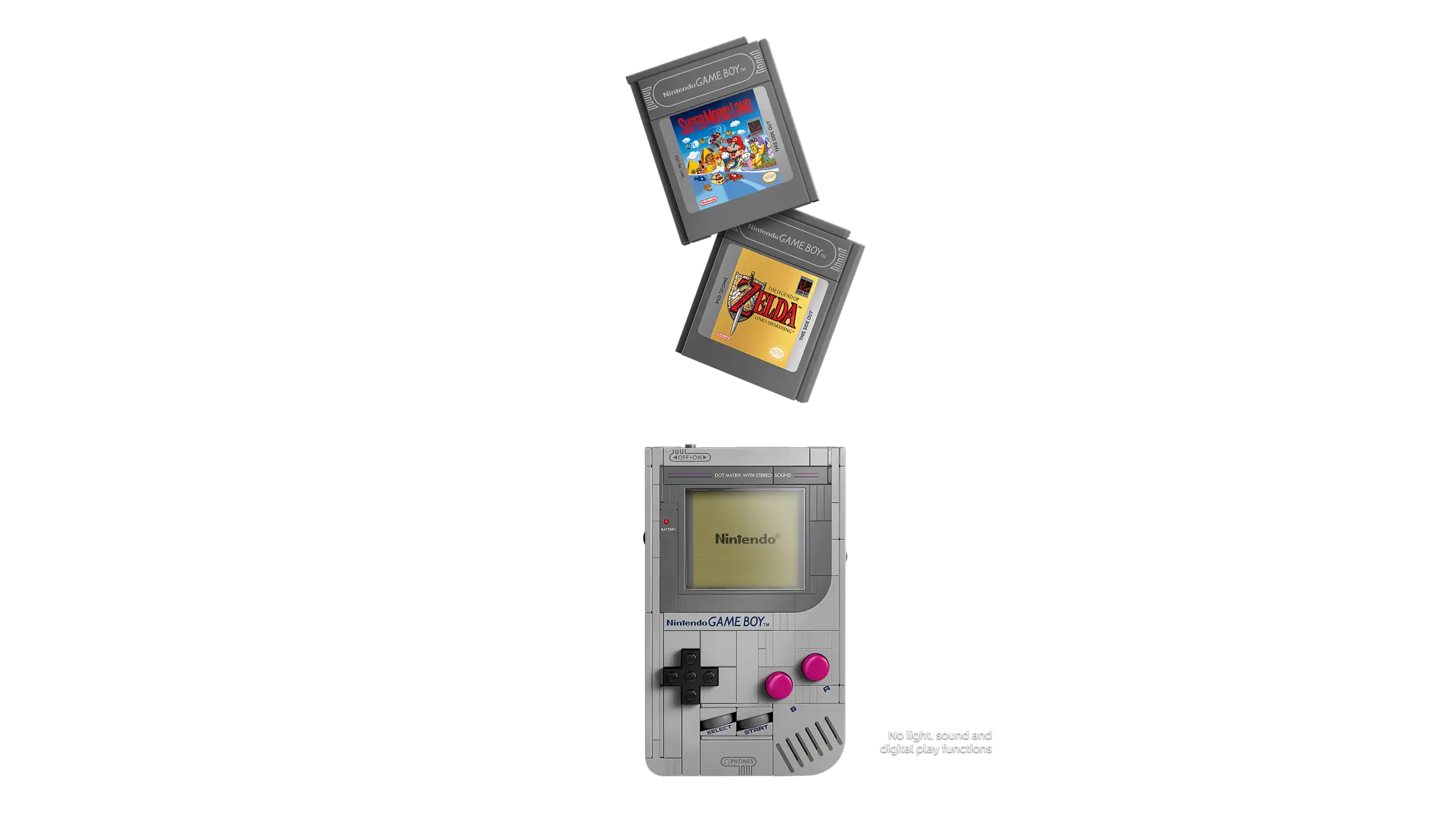 LEGO 72046 Game Boy with two games on a white background
