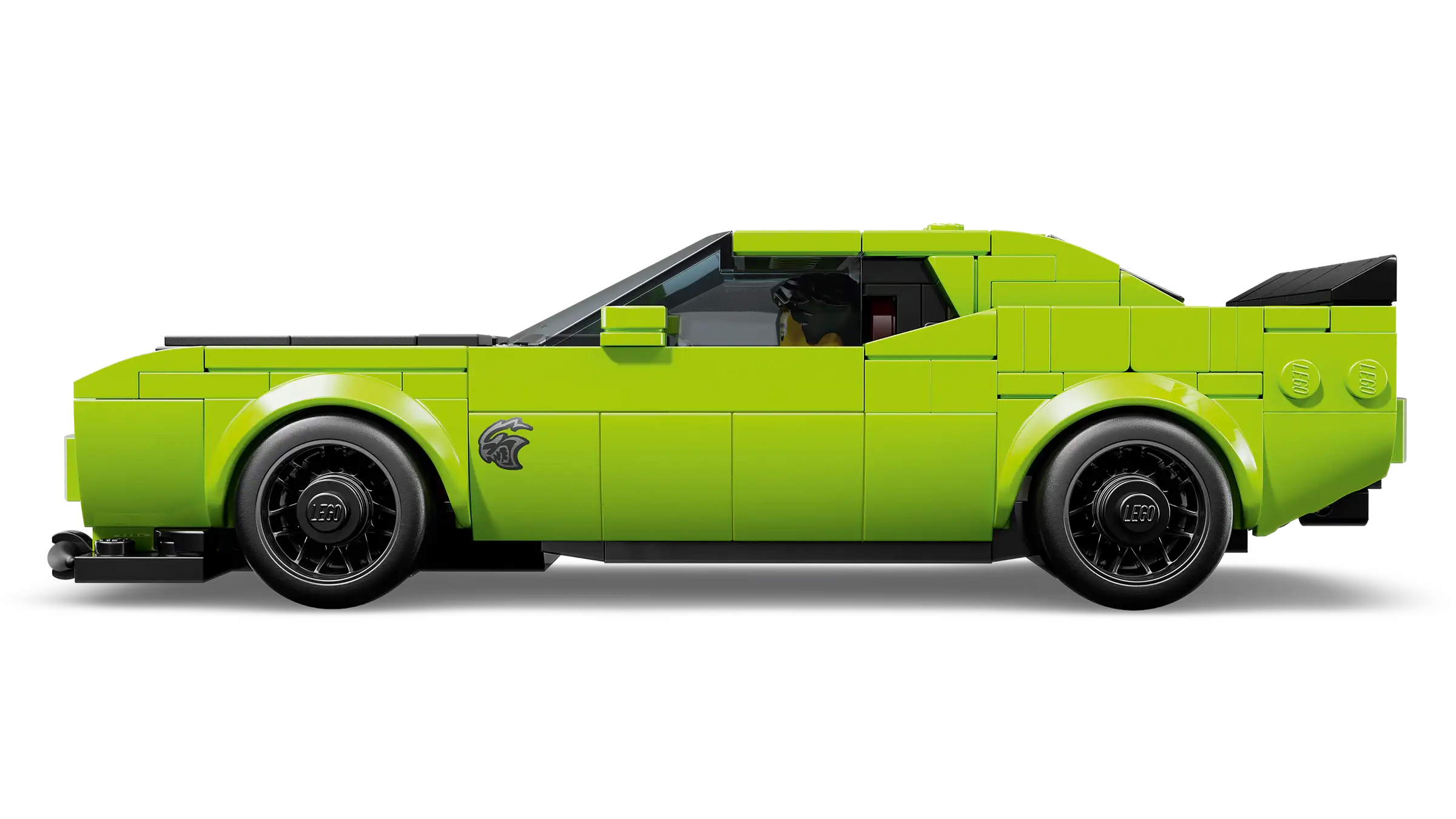 LEGO 77237 Dodge Challenger SRT Hellcat car model on a white background