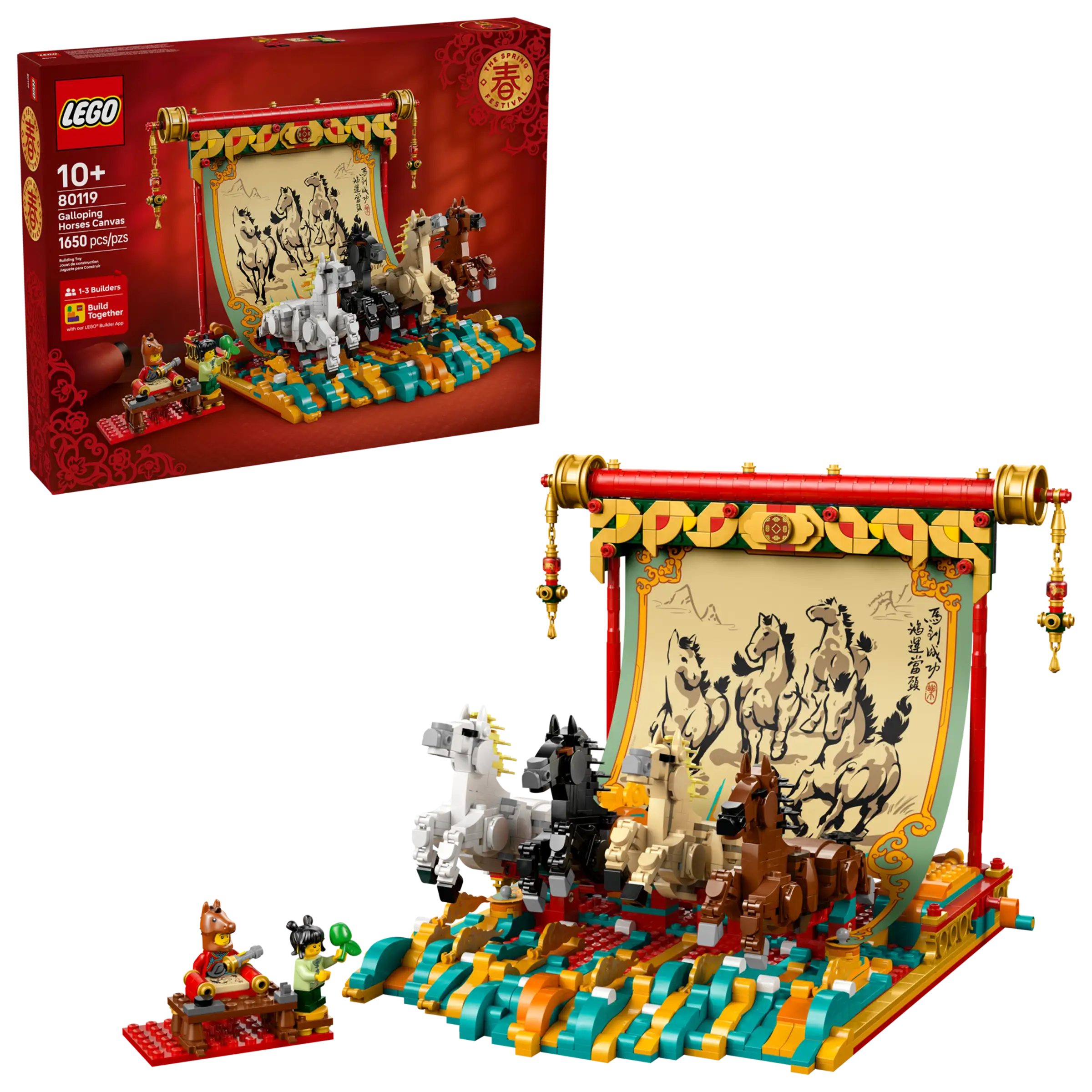 LEGO 80119 Galloping Horses Canvas