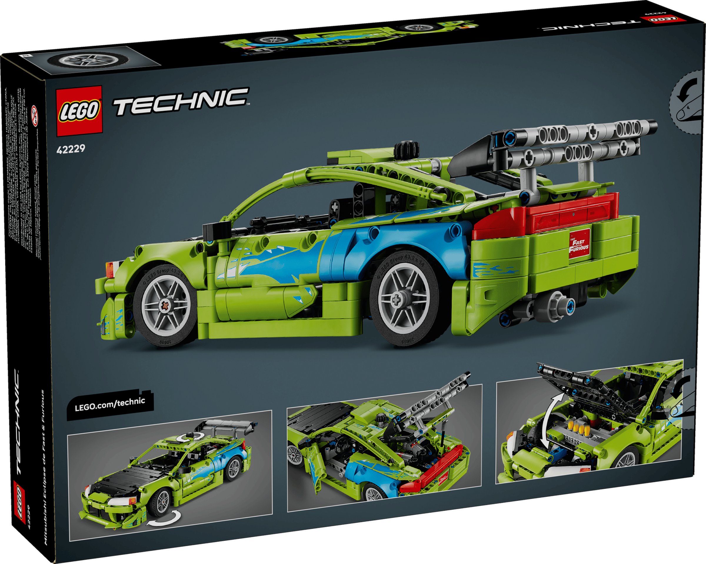 LEGO Technic 42229 Fast and Furious Mitsubishi Eclipse Car