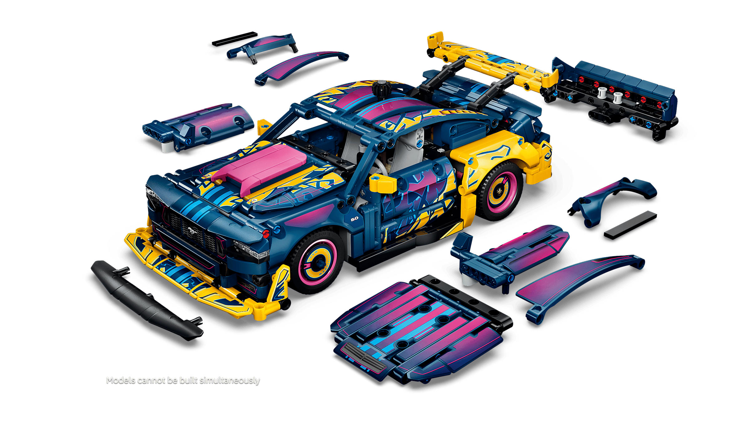 LEGO Technic 42236 Custom Garage Ford Mustang GT Car