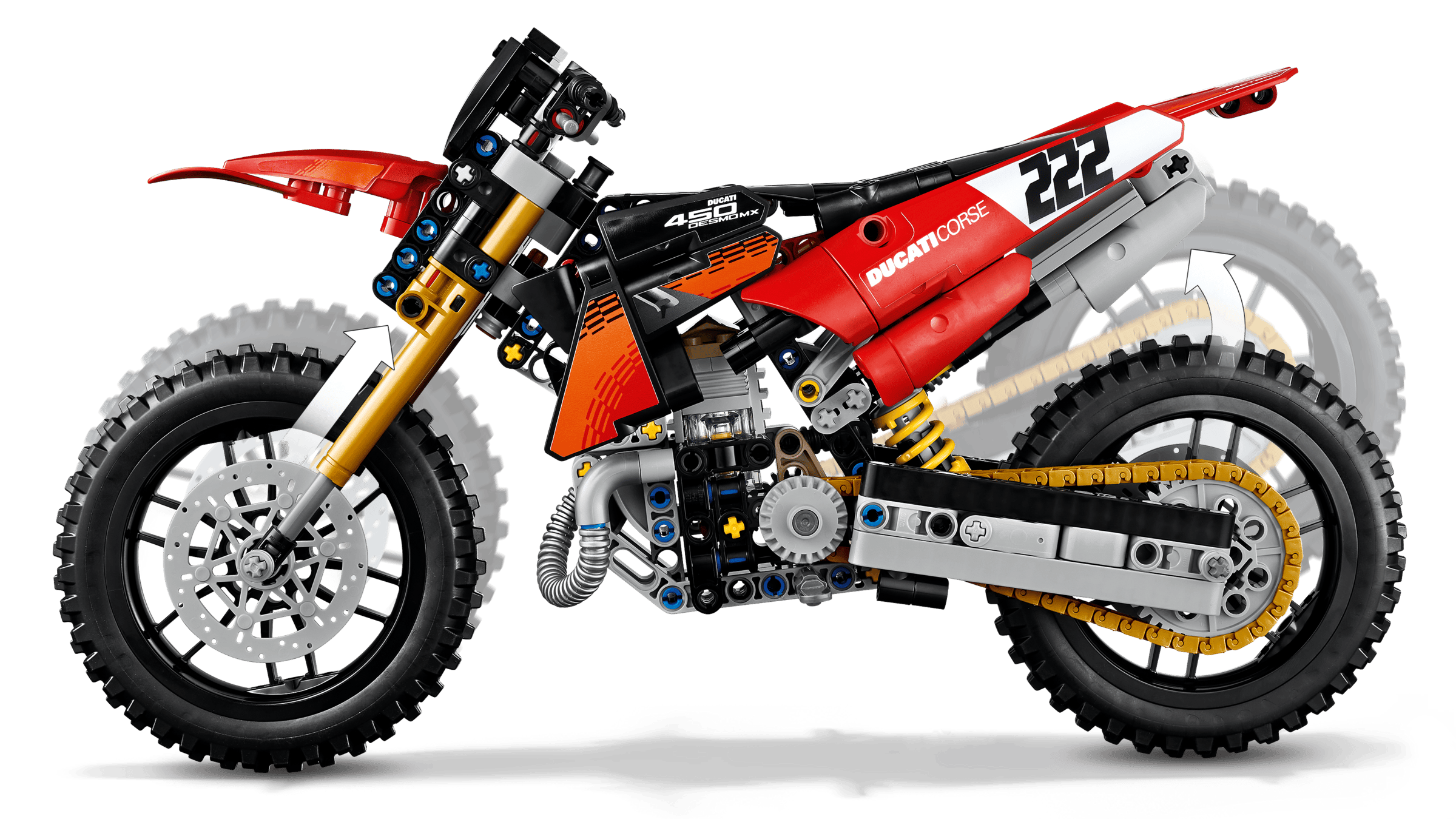 LEGO Technic 42238 Ducati Desmo450 MX Factory Motorcycle