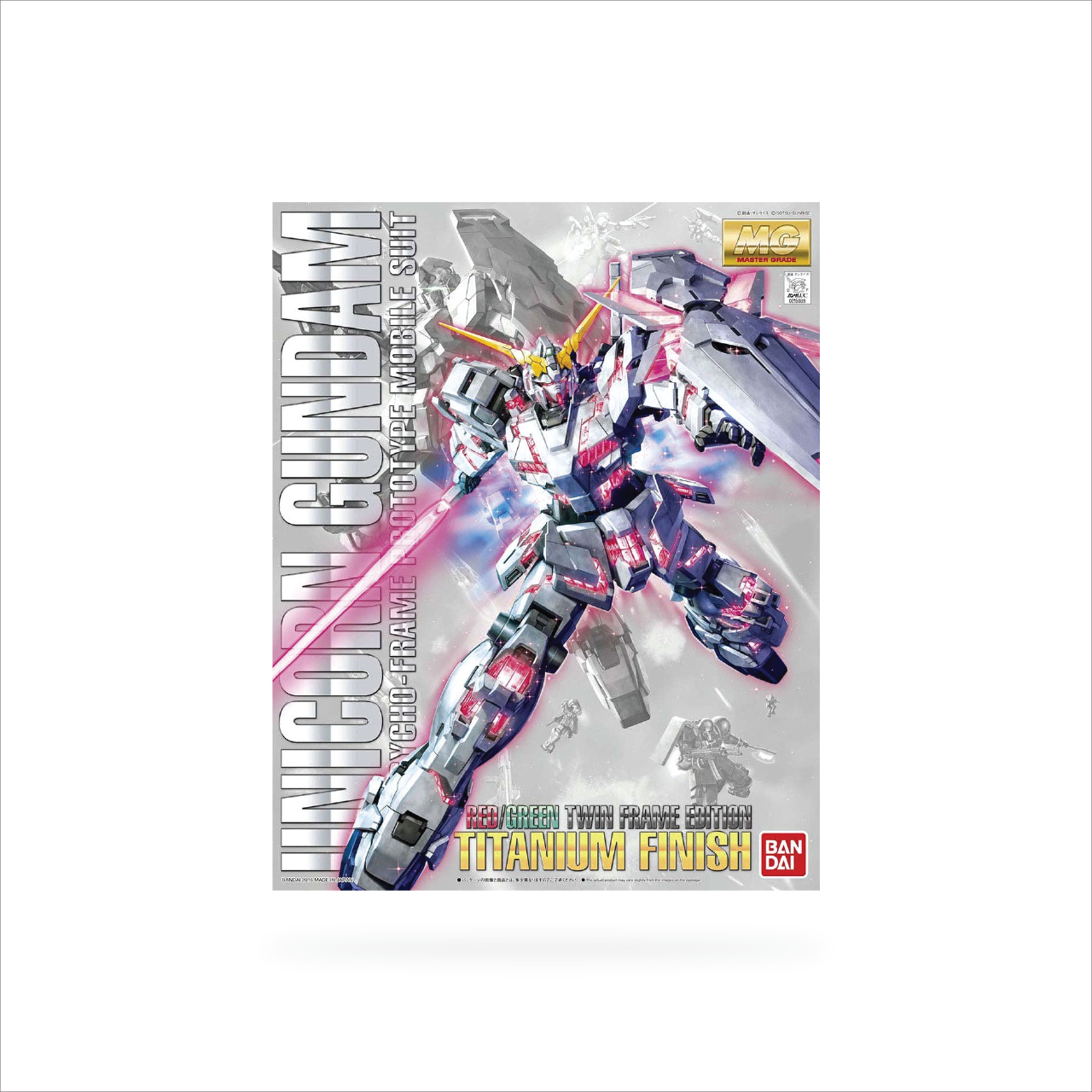 MG Unicorn Gundam (Red / Green Twin Frame Edition) Titanium Finish