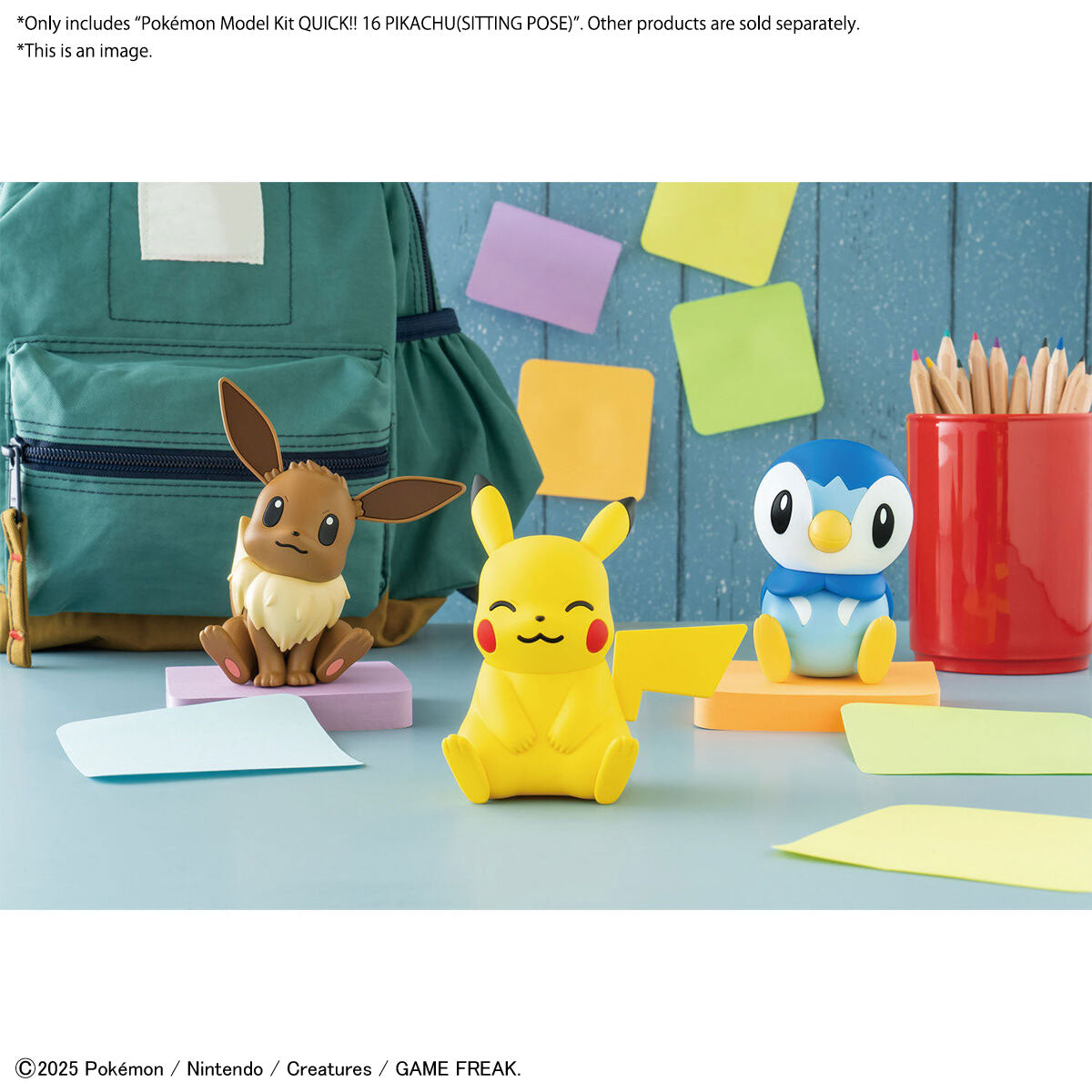 Pokémon Plamo Collection QUICK!! 16 Pikachu (Sitting Pose)