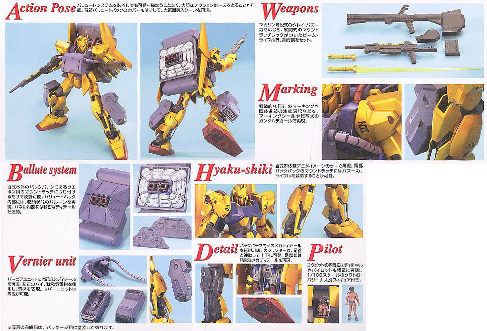 MG MSN-00100 Hyaku Shiki + Ballute System