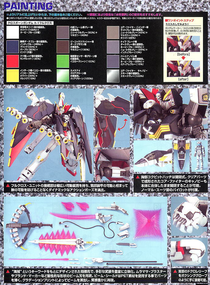 MG XM-X1 Crossbone Gundam X1 Full Cloth