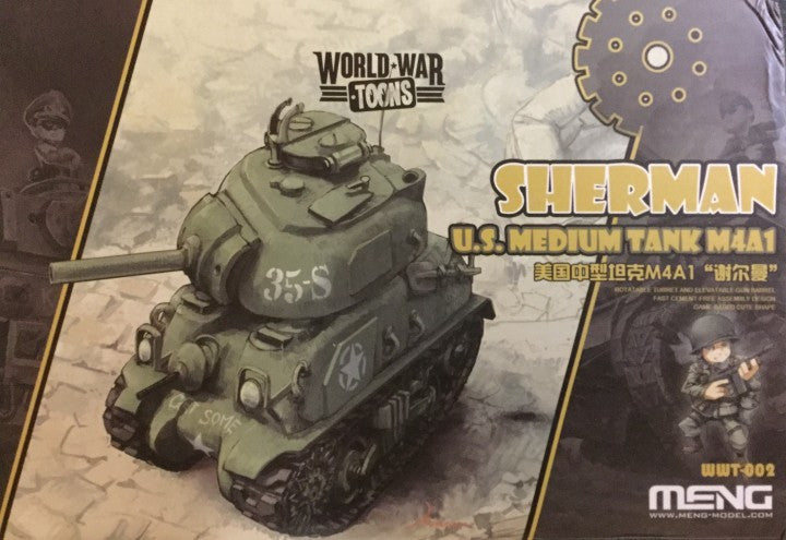 World War Toons Sherman U.S. Medium Tank M4A1 WWT-002