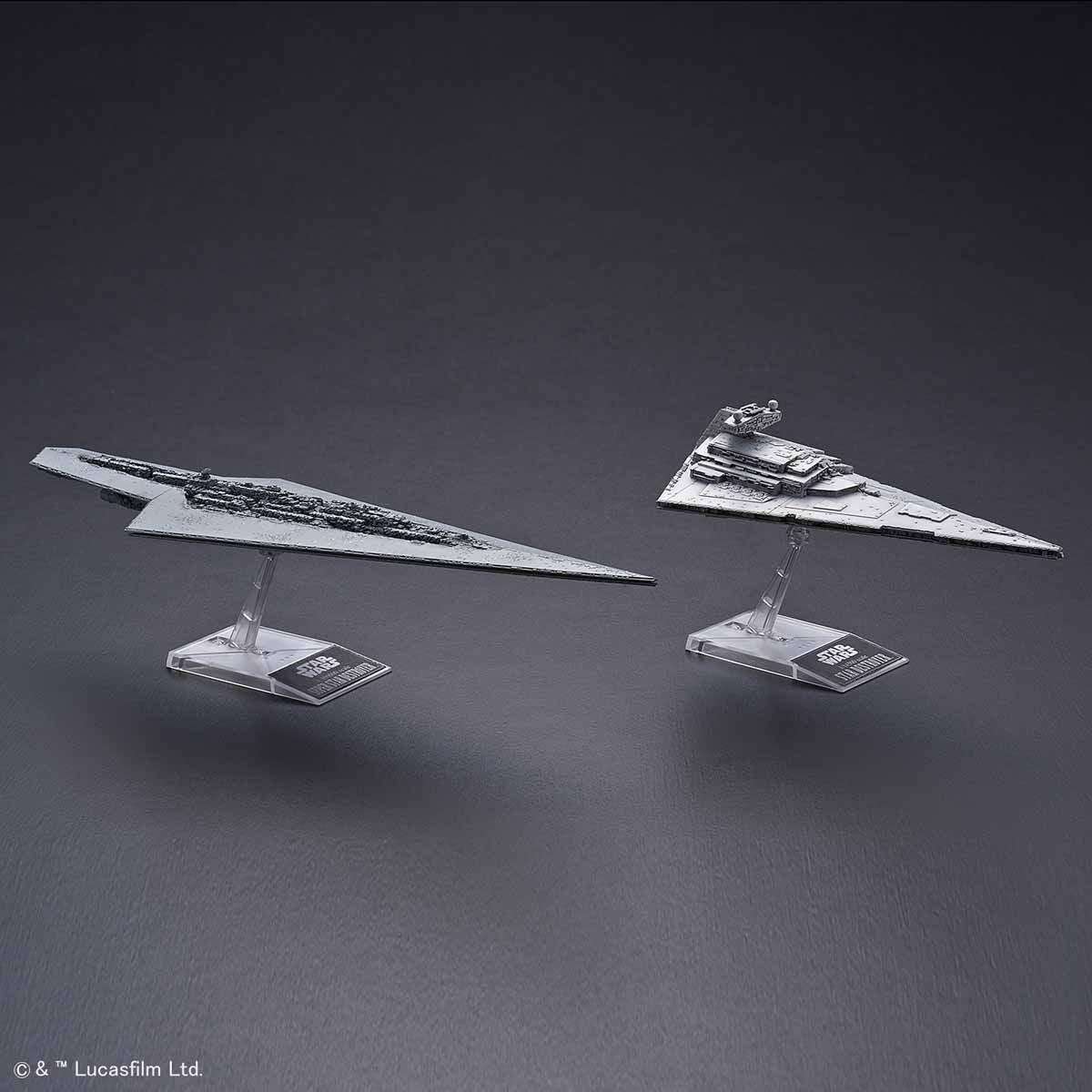 Bandai Star Wars Vehicle Model series - 1/100000 Super Star Destroyer & 1/14500 Star Destroyer