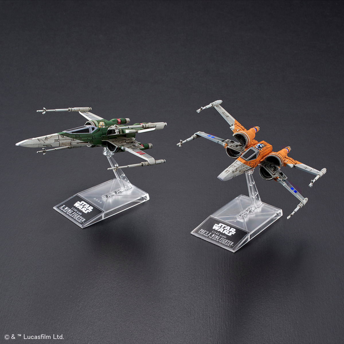 1/144 Poe's X-Wing Fighter & X-Wing Fighter (Star Wars:The Rise Of Skywalker)