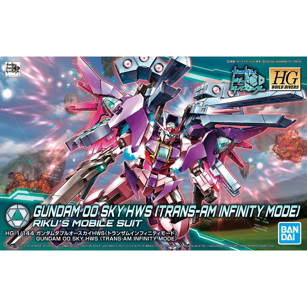 HGBD Gundam 00 Sky HWS (Trans-AM Infinite Mode)