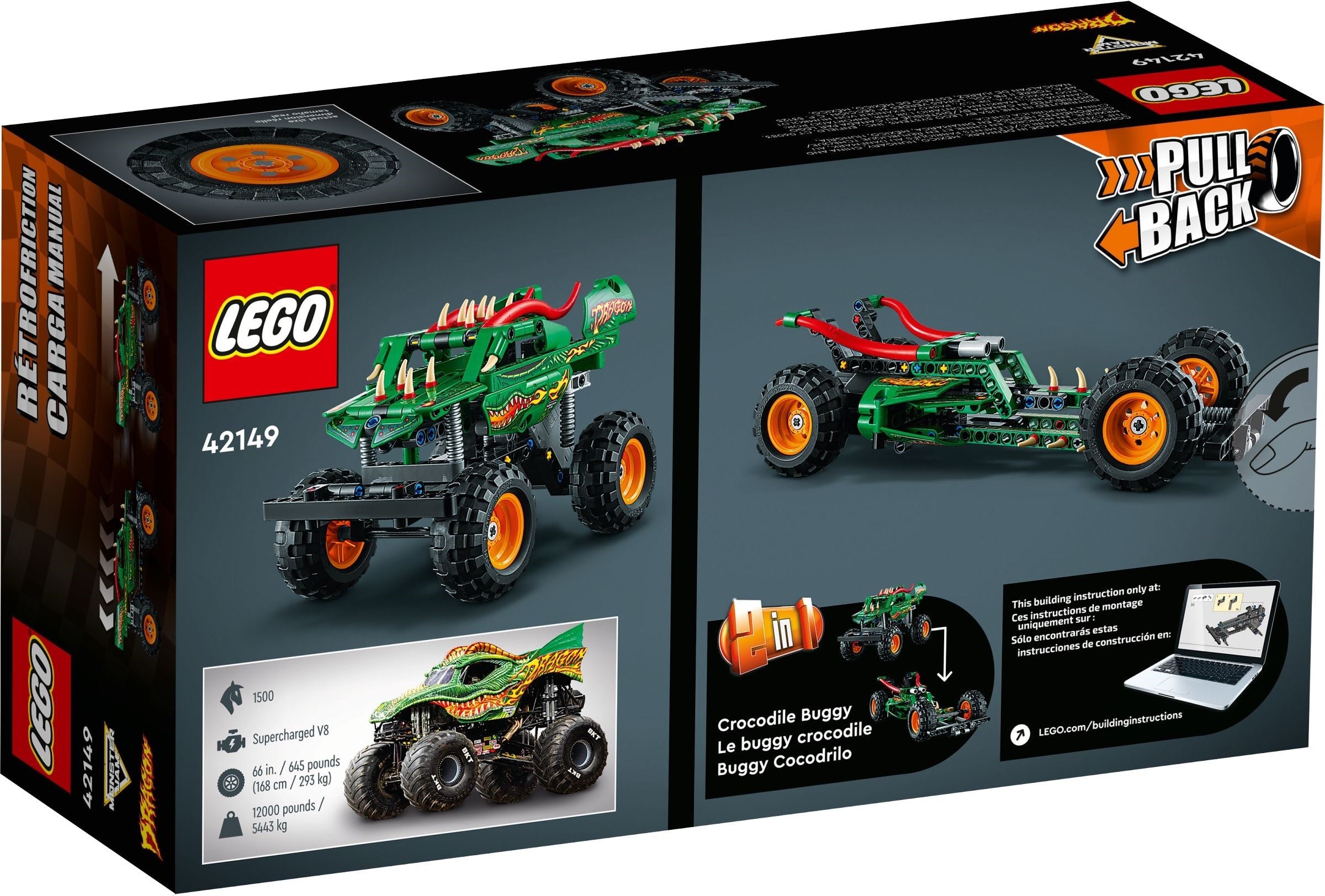 LEGO 42149 Monster Jam Dragon