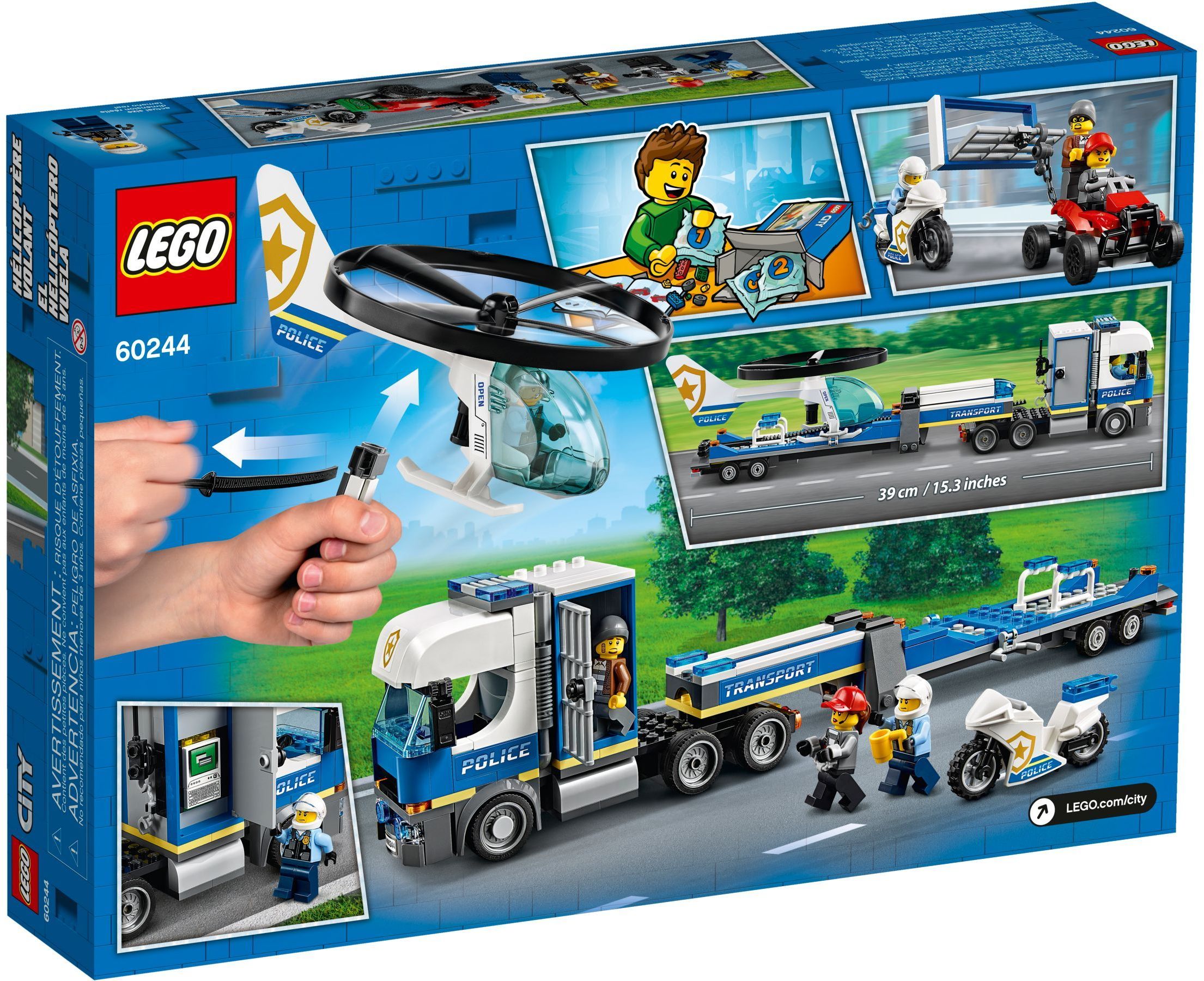 LEGO 60244 Police Helicopter Transport
