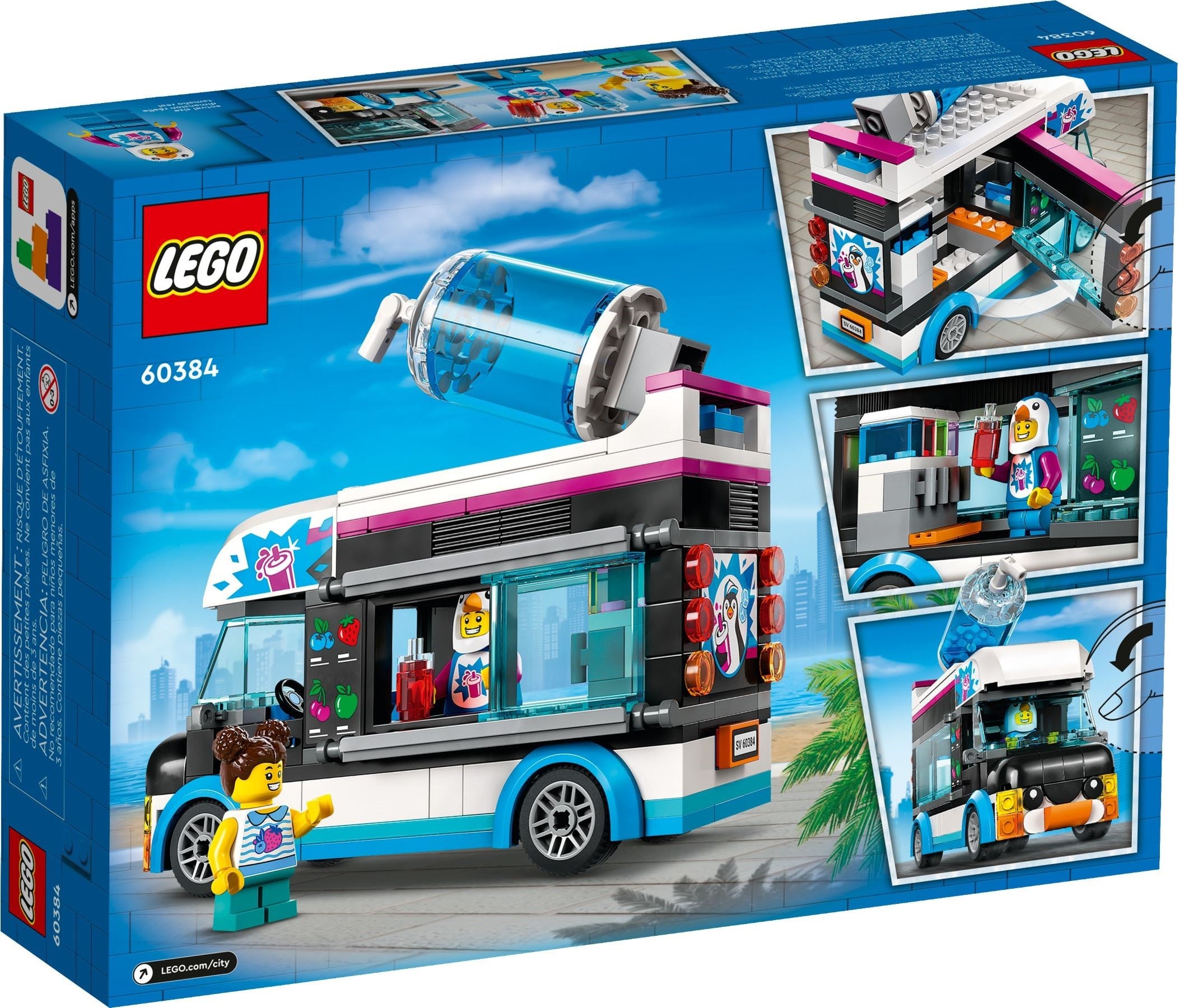 LEGO 60384 Penguin Slushy Van