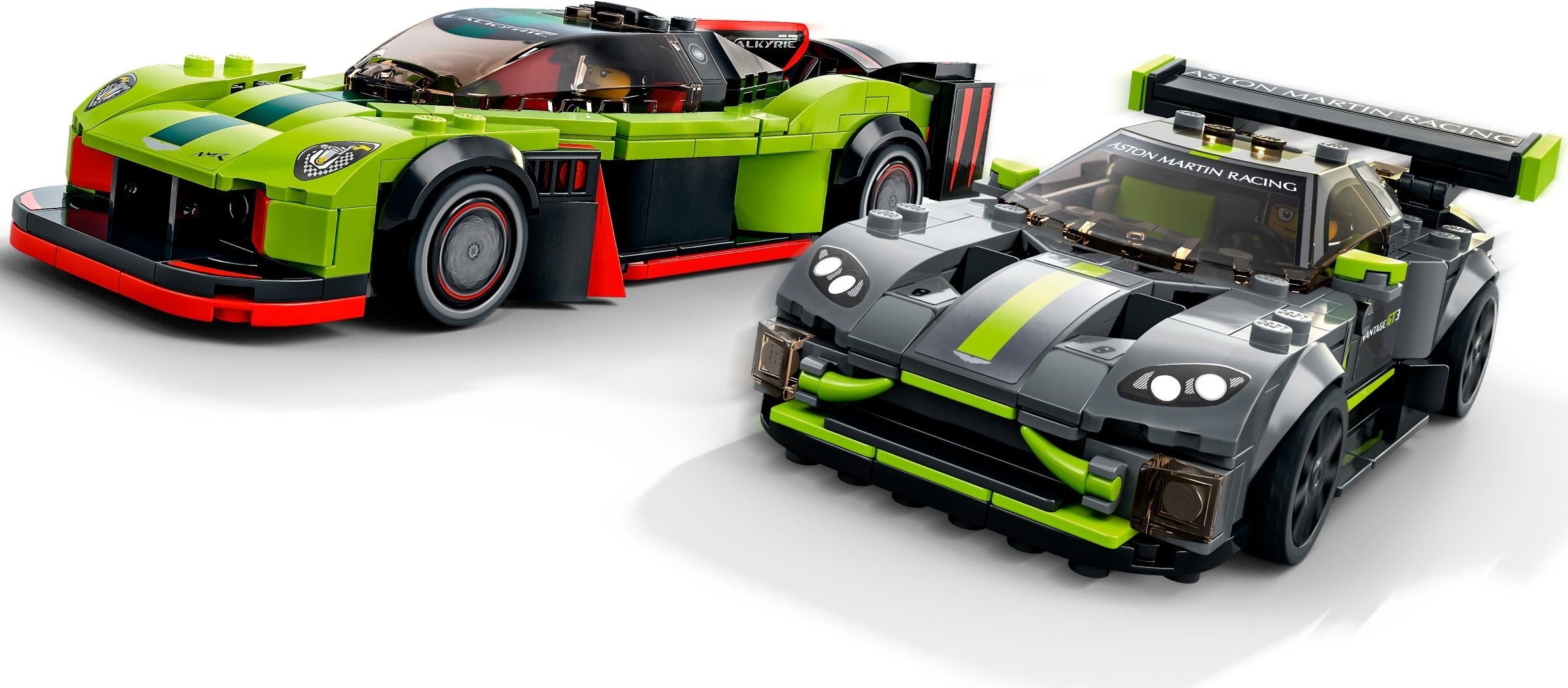 LEGO 76910 Aston Martin Valkyrie AMR Pro and Aston Martin Vantage GT3