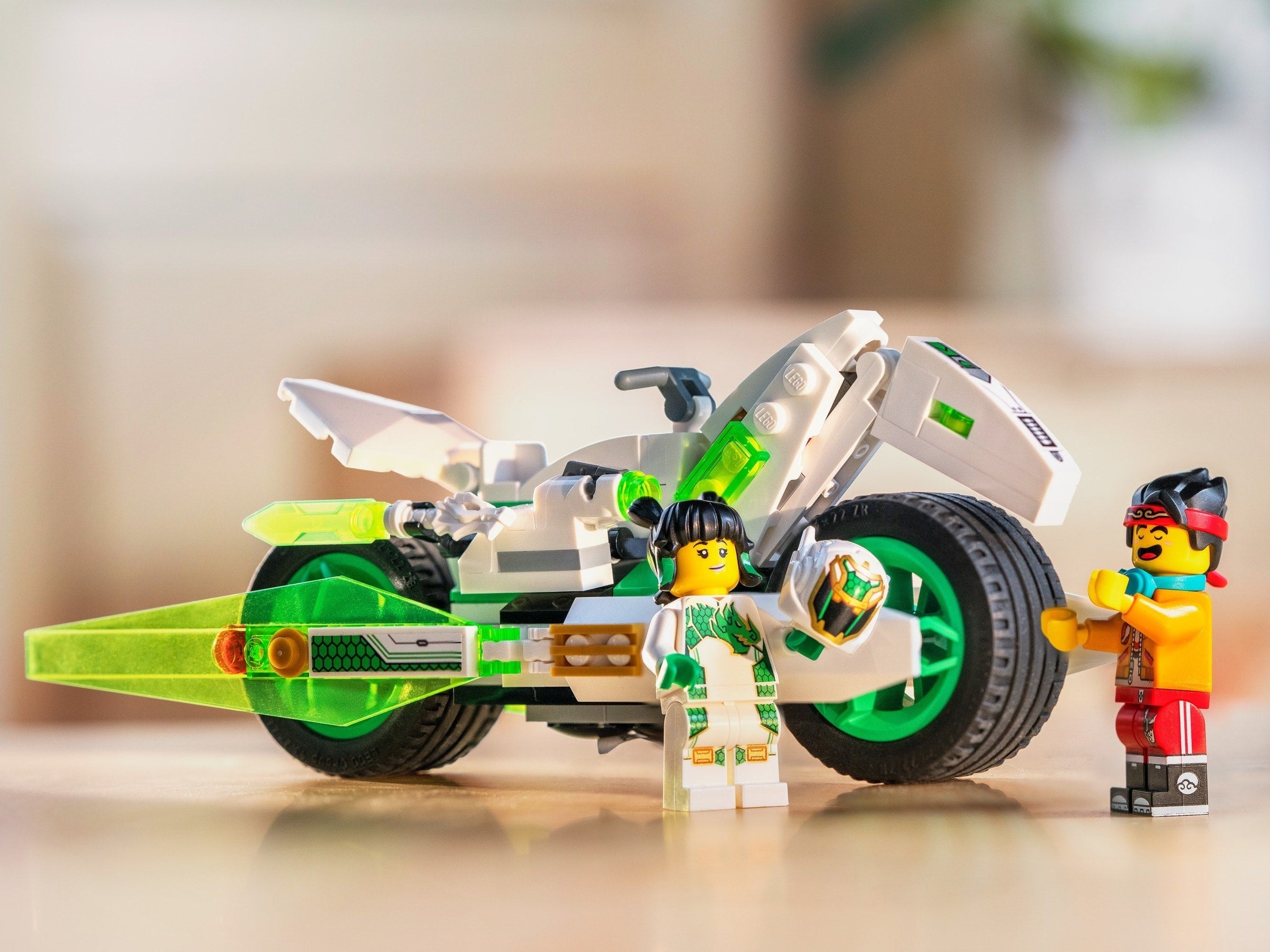 LEGO 80006 White Dragon Horse Bike