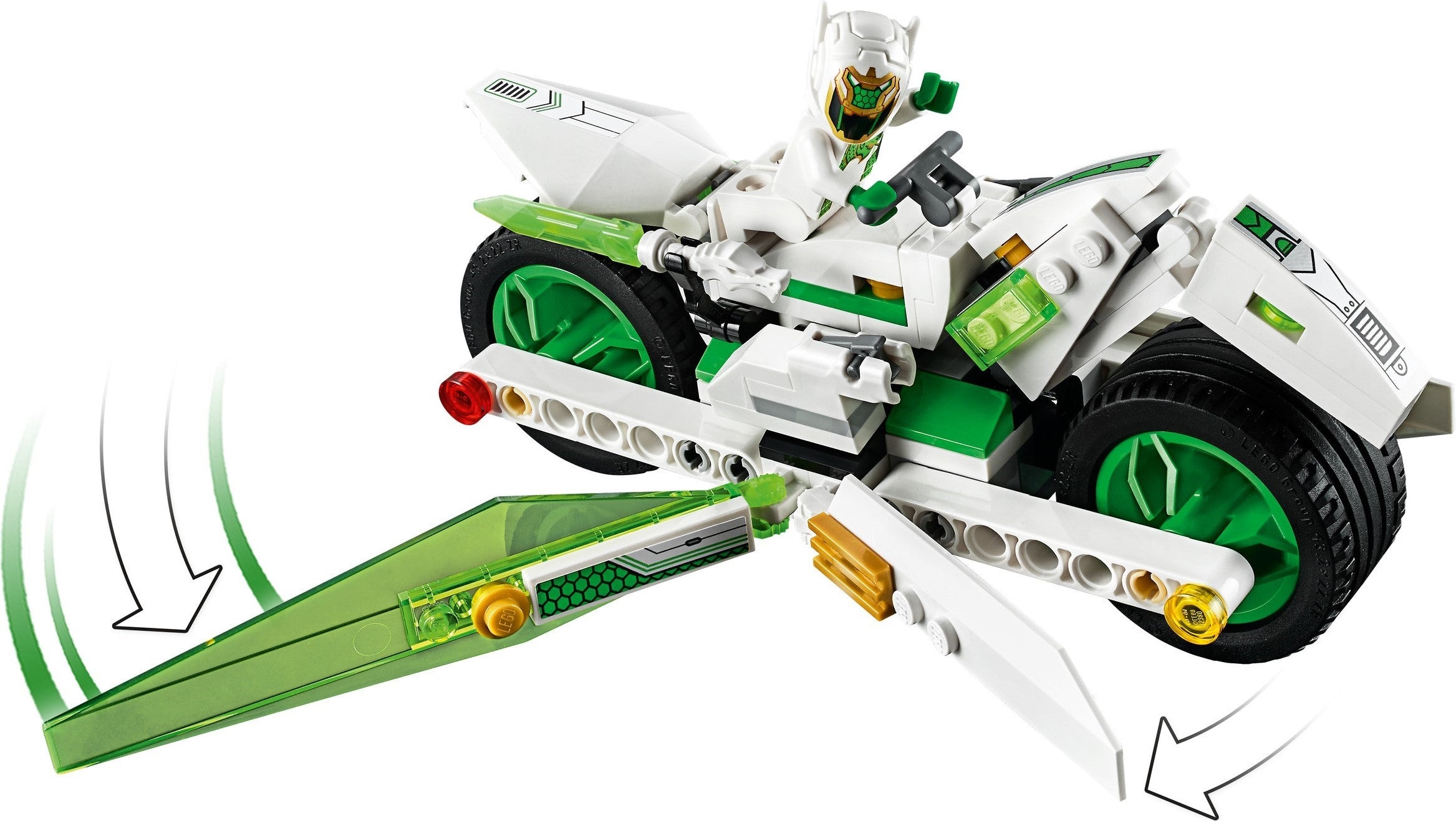 LEGO 80006 White Dragon Horse Bike
