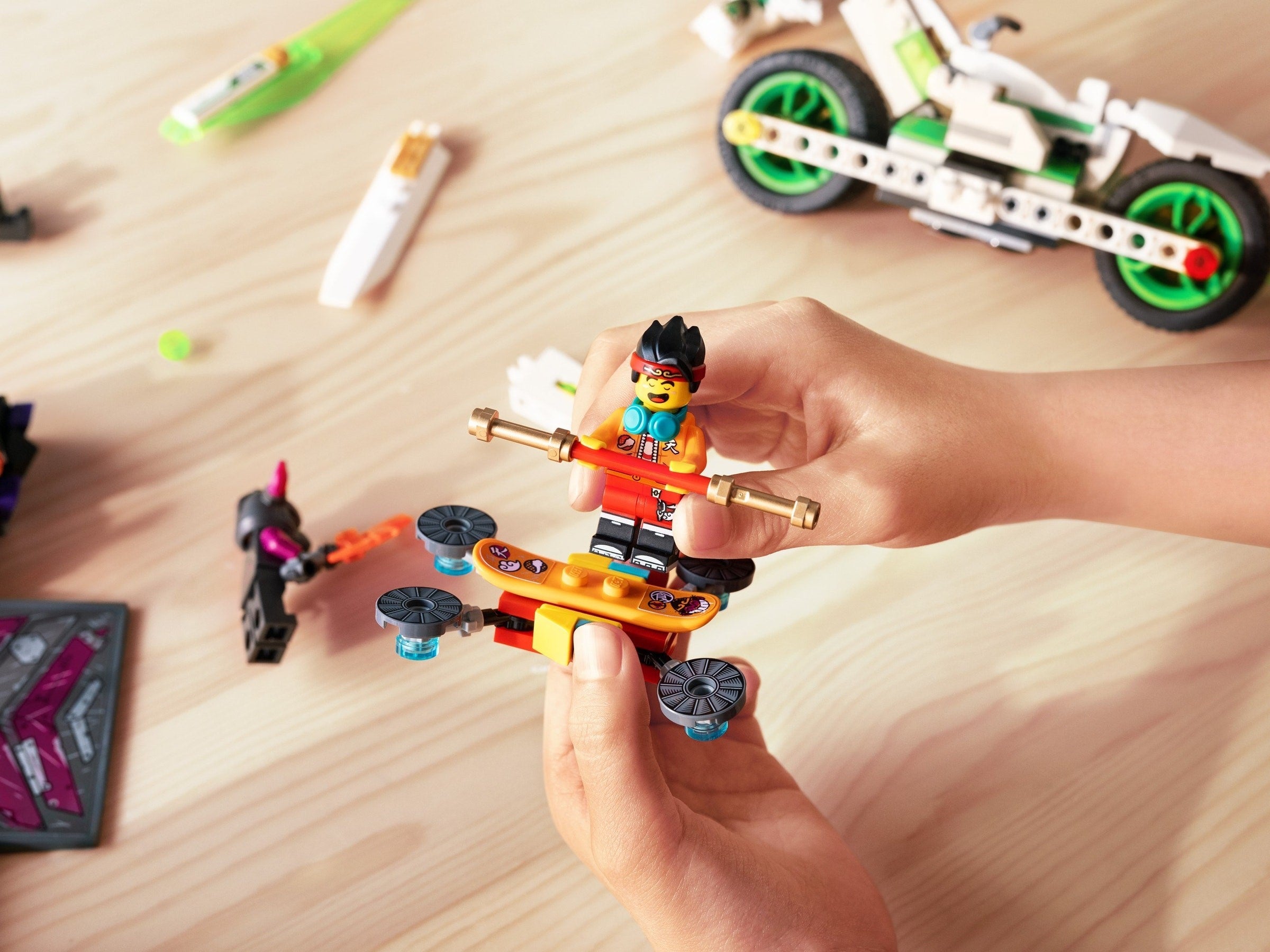 LEGO 80006 White Dragon Horse Bike