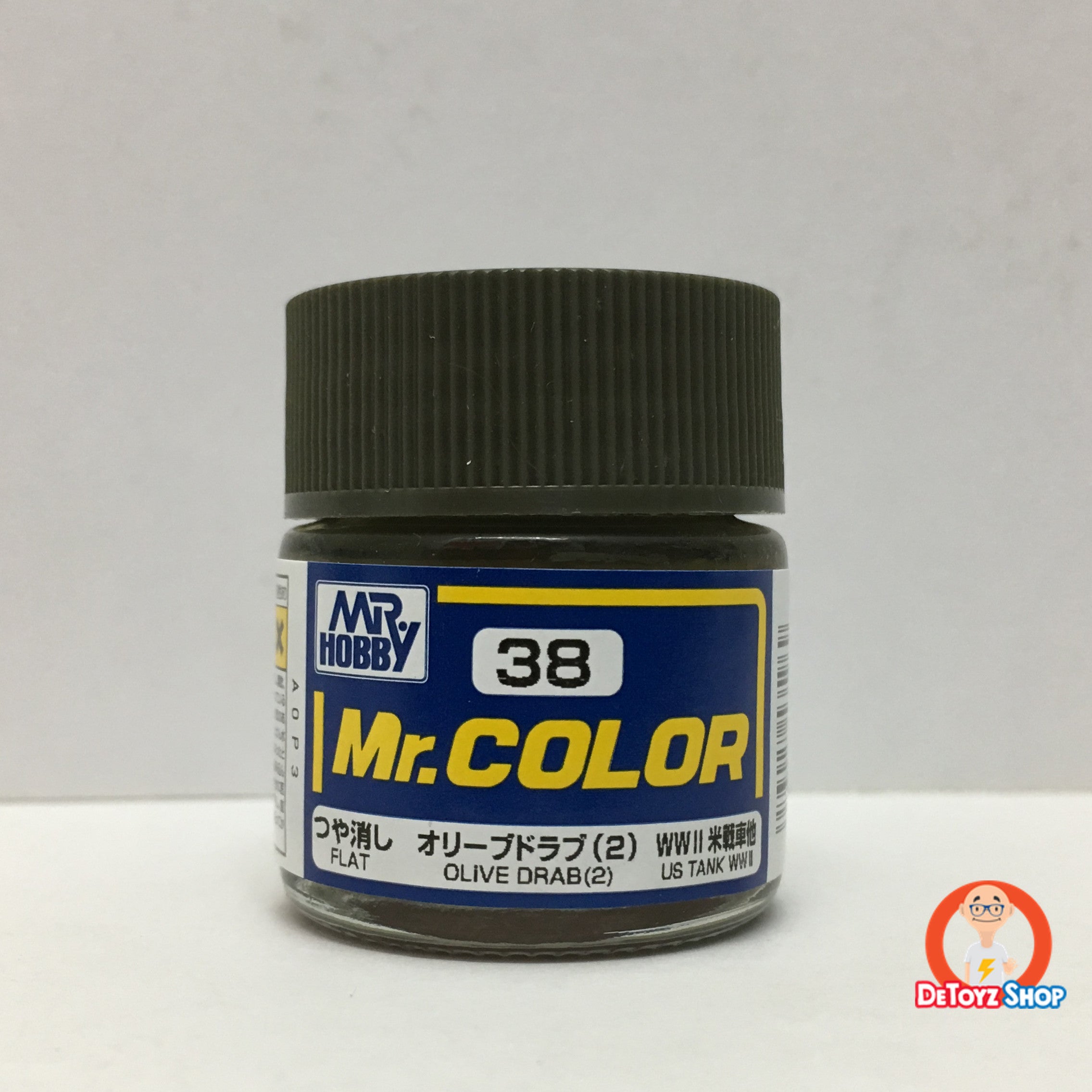 Mr Color C-38 Olive Drab Semi-Gloss US Tank WWII (10ml)
