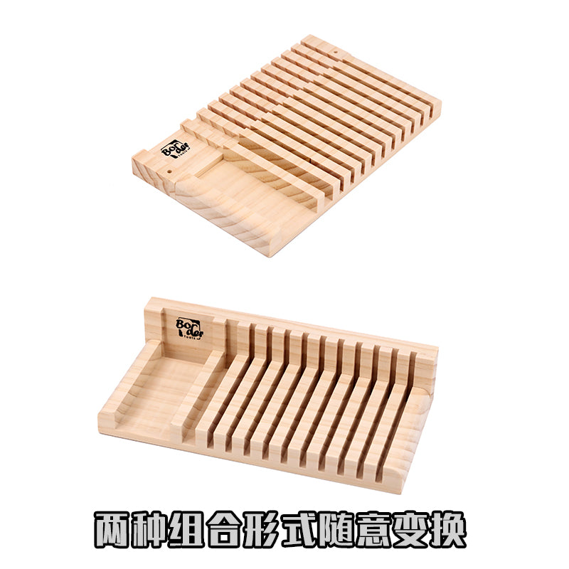 Border Model Tool Storage Wood Rack