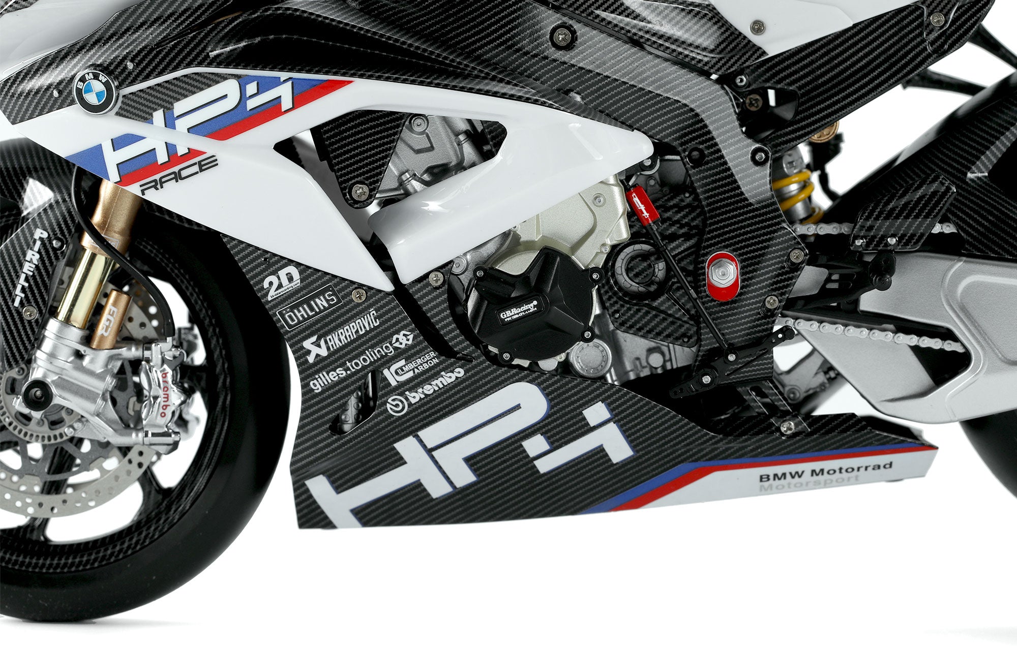 MENG 1/9 BMW HP4 Race (Pre-Colored Edition) MT-004s