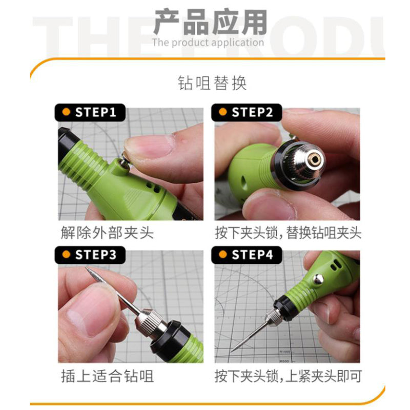 U-Star UA-91623 Mini Electric Grinder Sander Polishing Tool Set