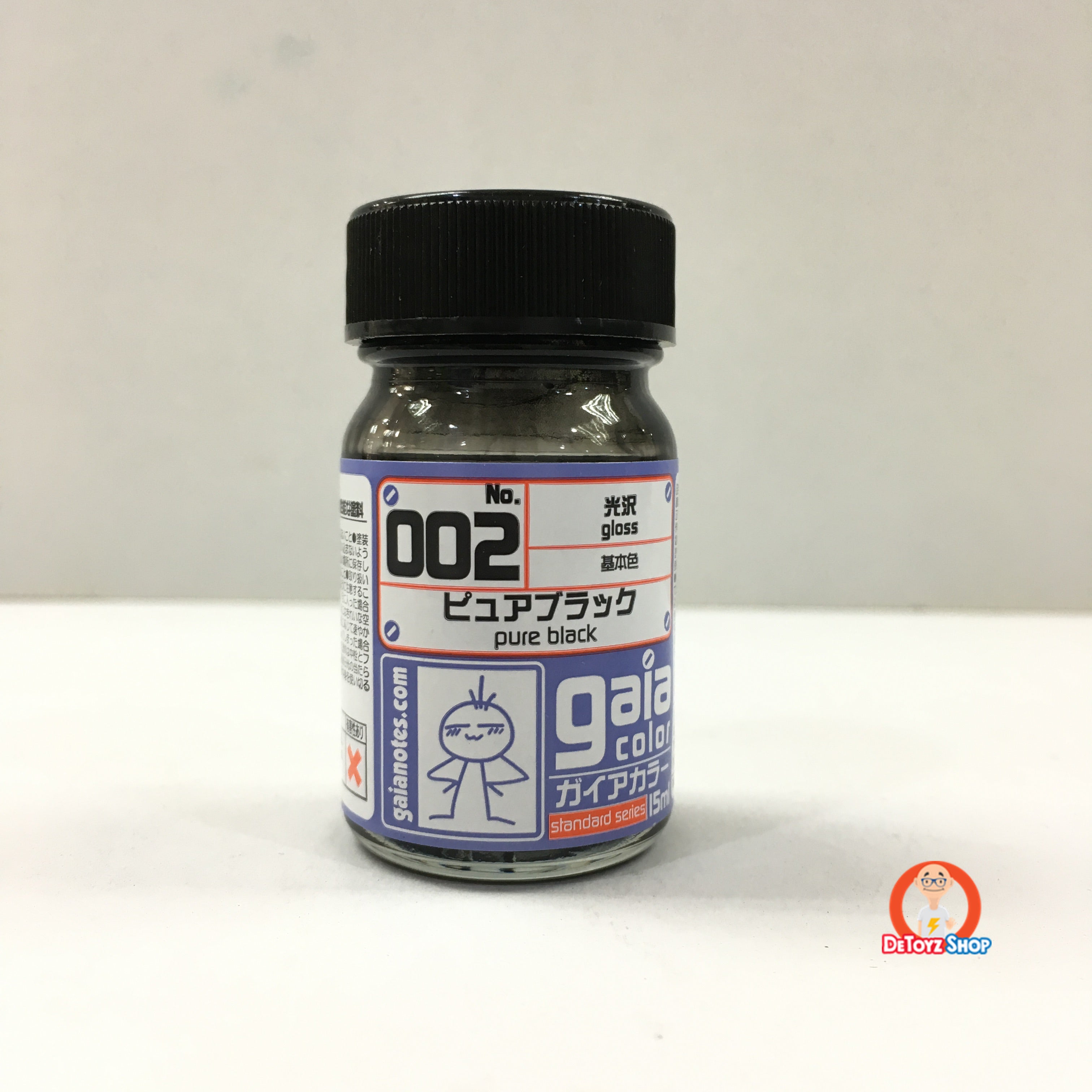 Gaia 002 Pure Black Gloss 15ml
