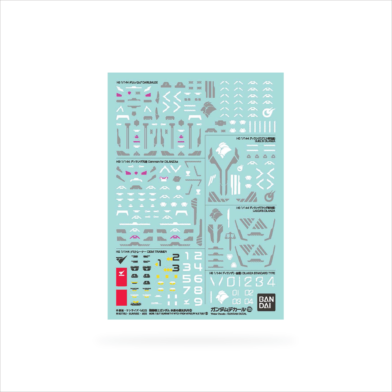 Gundam Decal No.135 Mobile Suit Gundam: The Witch from Mercury 3