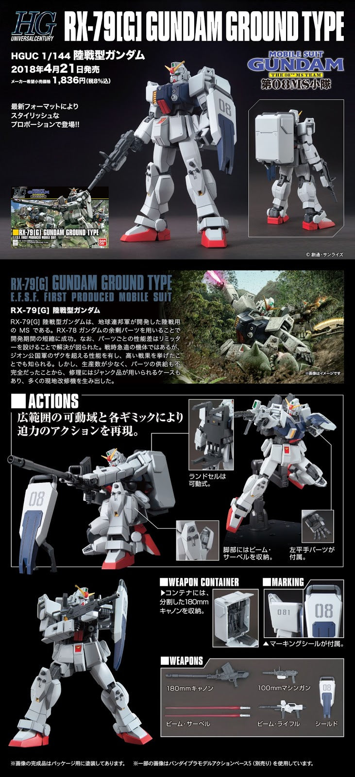 HGUC Gundam Ground Type (Revive)