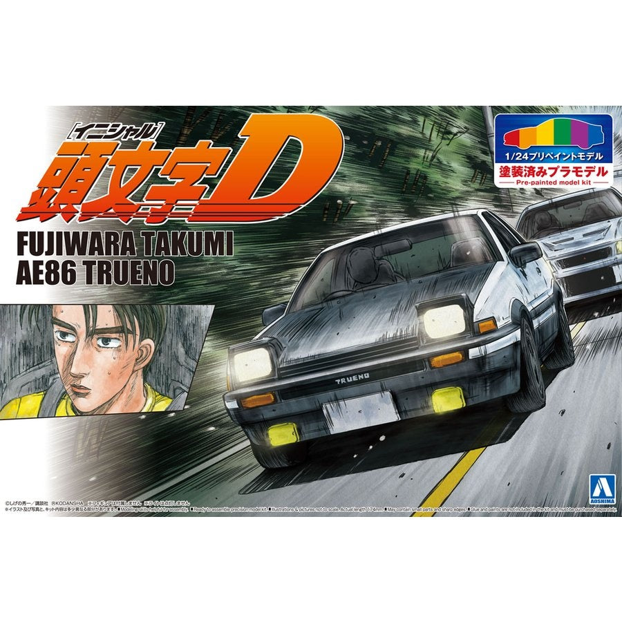 1/24 Initial D Takumi Fujiwara AE86 Trueno Project D Specification (Prepainted)