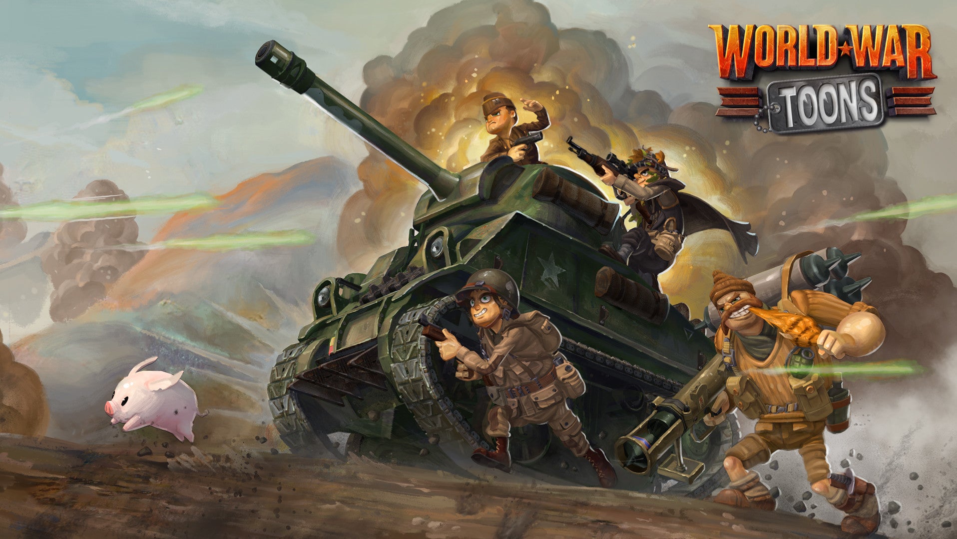 World War Toons Sherman U.S. Medium Tank M4A1 WWT-002