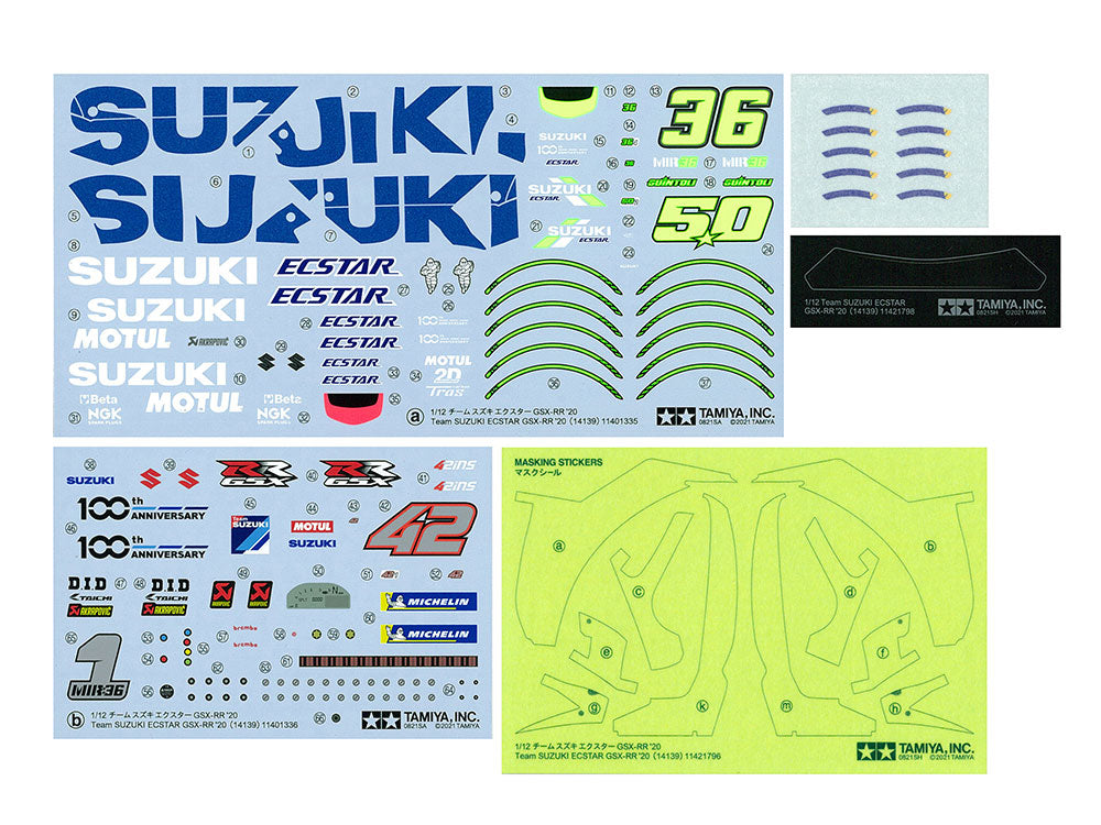 Tamiya 1/12 Team SUZUKI ECSTAR GSX-RR '20 (14139)